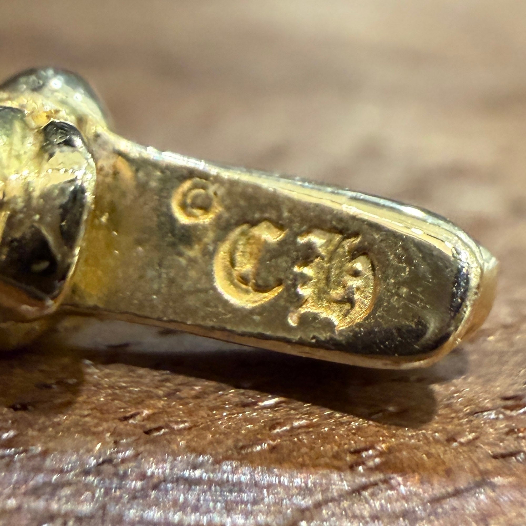 CHROME HEARTS 22K CH Cross Baby Fat Charm クロムハーツ 22K CHクロス ベビーファット チャーム