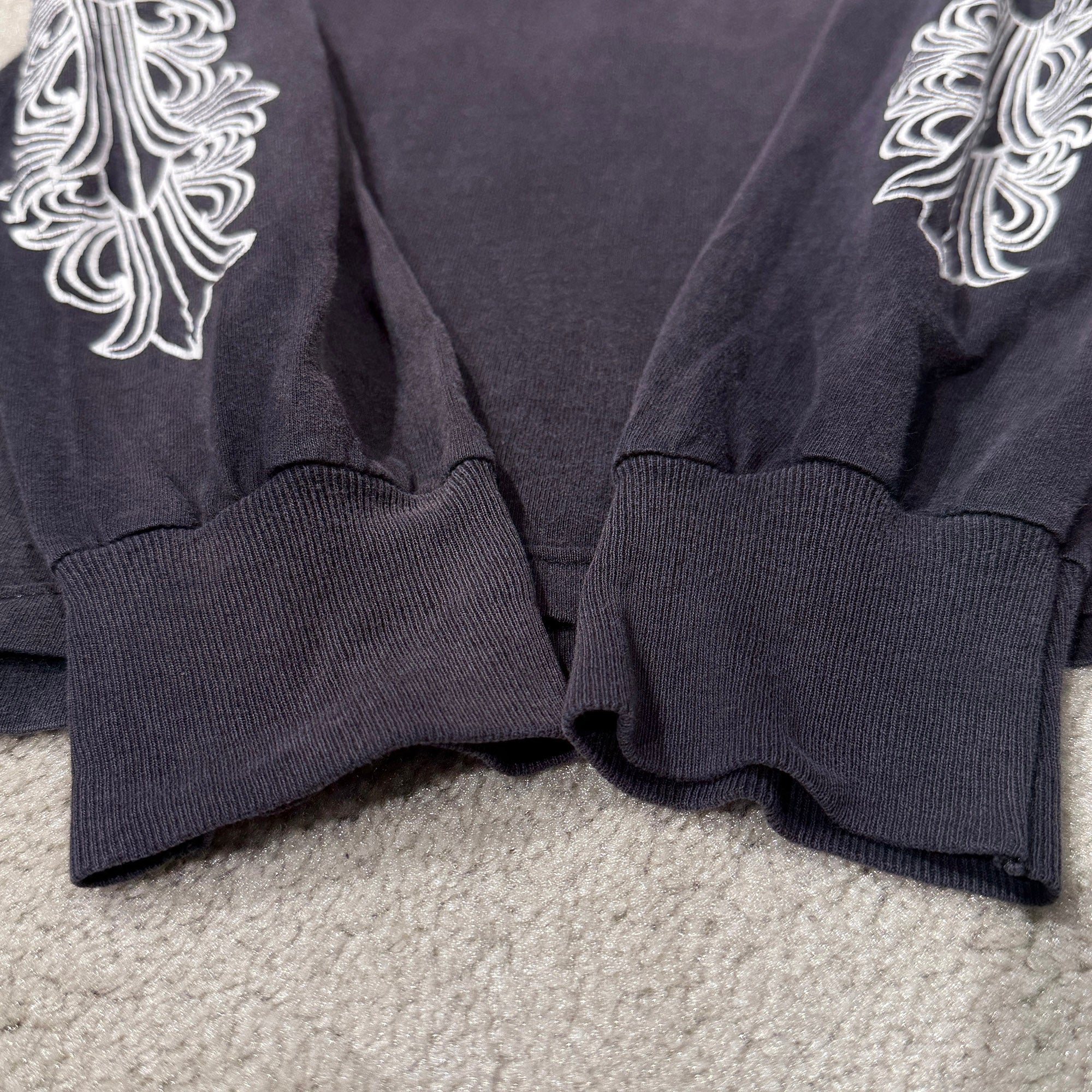 CHROME HEARTS Back Horseshoe Vine Dagger Long Sleeve Tee Size S クロムハーツ バックホースシュー ヴァインダガー ロングスリーブＴシャツ サイズS