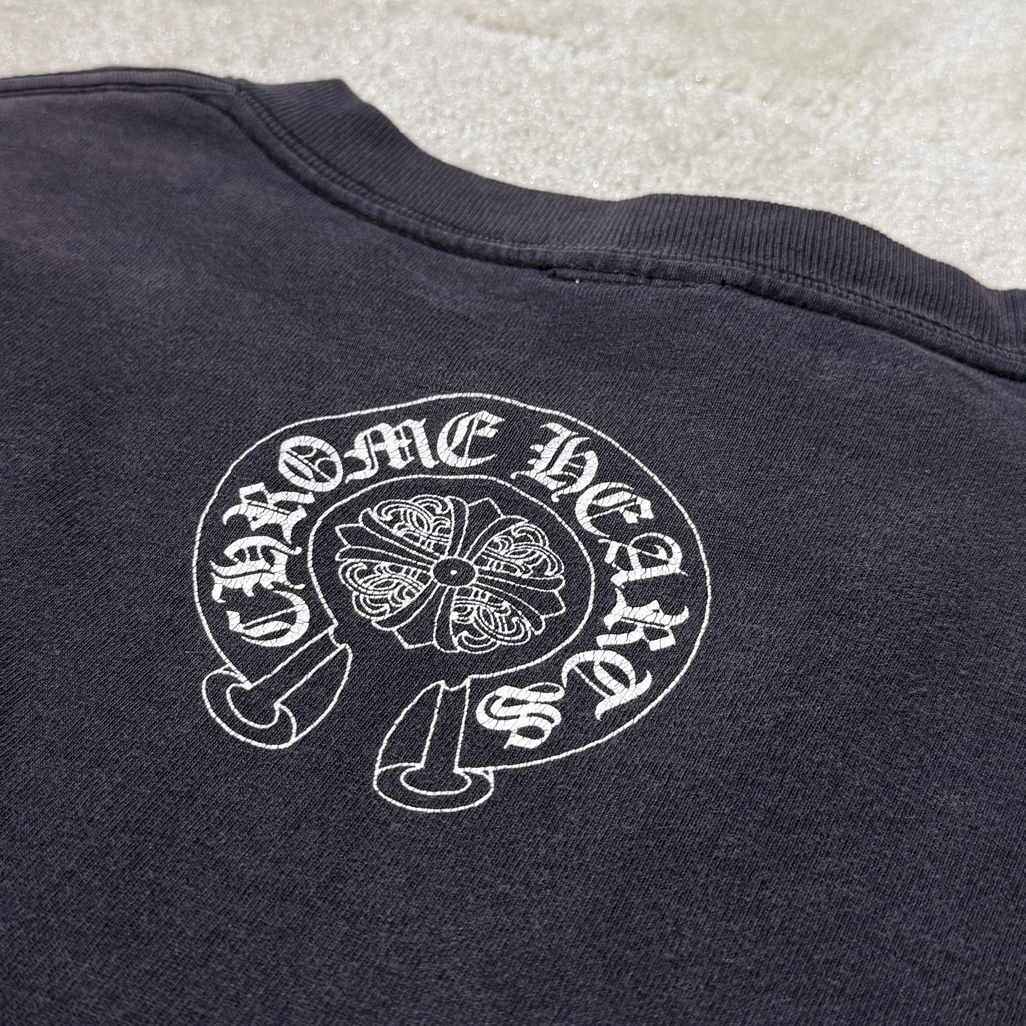 CHROME HEARTS Back Horseshoe Vine Dagger Long Sleeve Tee Size S クロムハーツ バックホースシュー ヴァインダガー ロングスリーブＴシャツ サイズS