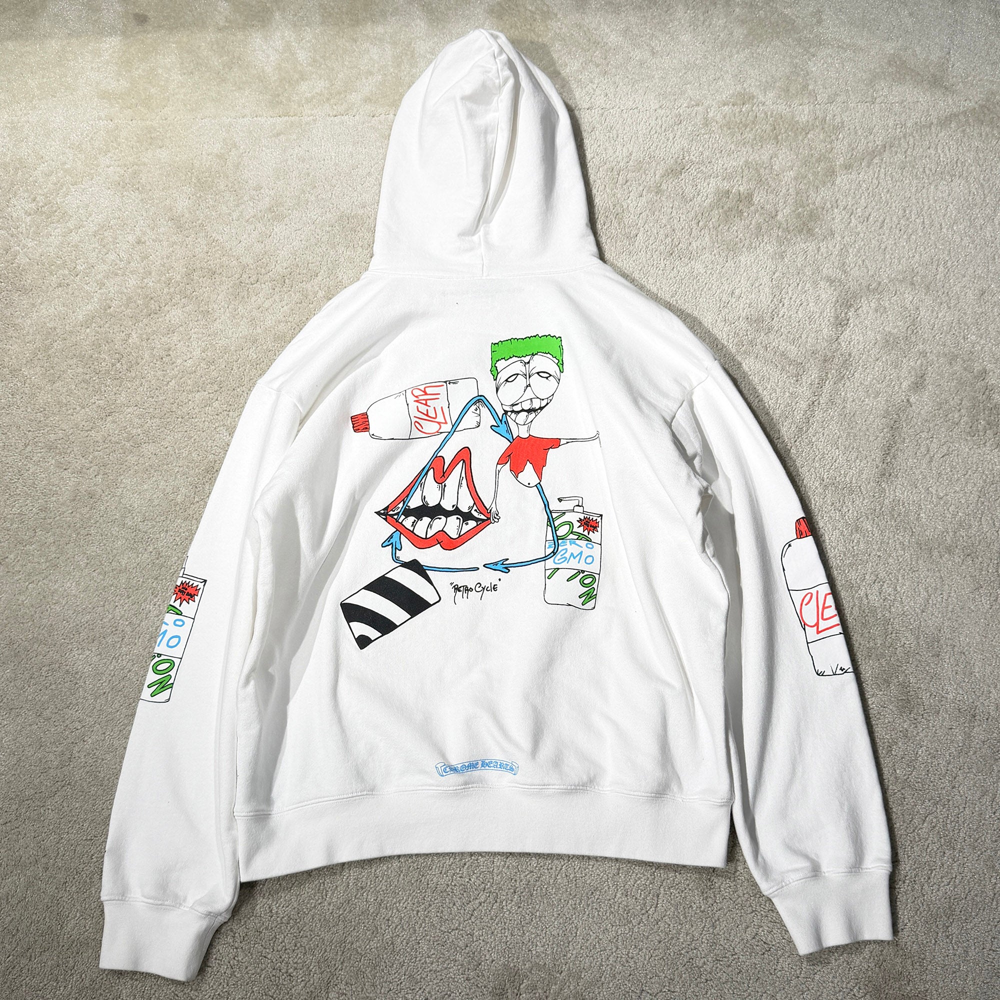 CHROME HEARTS × MATTY BOY RETRO CYCLE Pullover Hoodie Size XL クロムハーツ × マッティボーイ レトロサイクル プルオーバーフーディ サイズXL