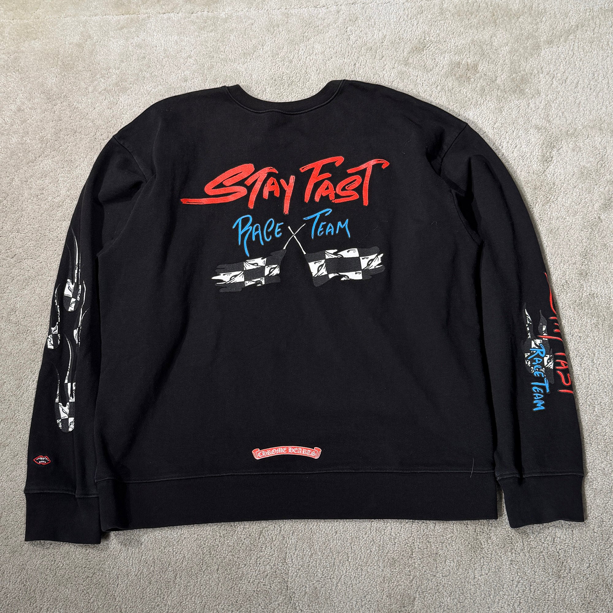 CHROME HEARTS × MATTY BOY PPO STAY FAST RACE TEAM Sweatshirt Size XL クロムハーツ × マッティボーイ ステイファスト レースチーム スウェットシャツ サイズXL