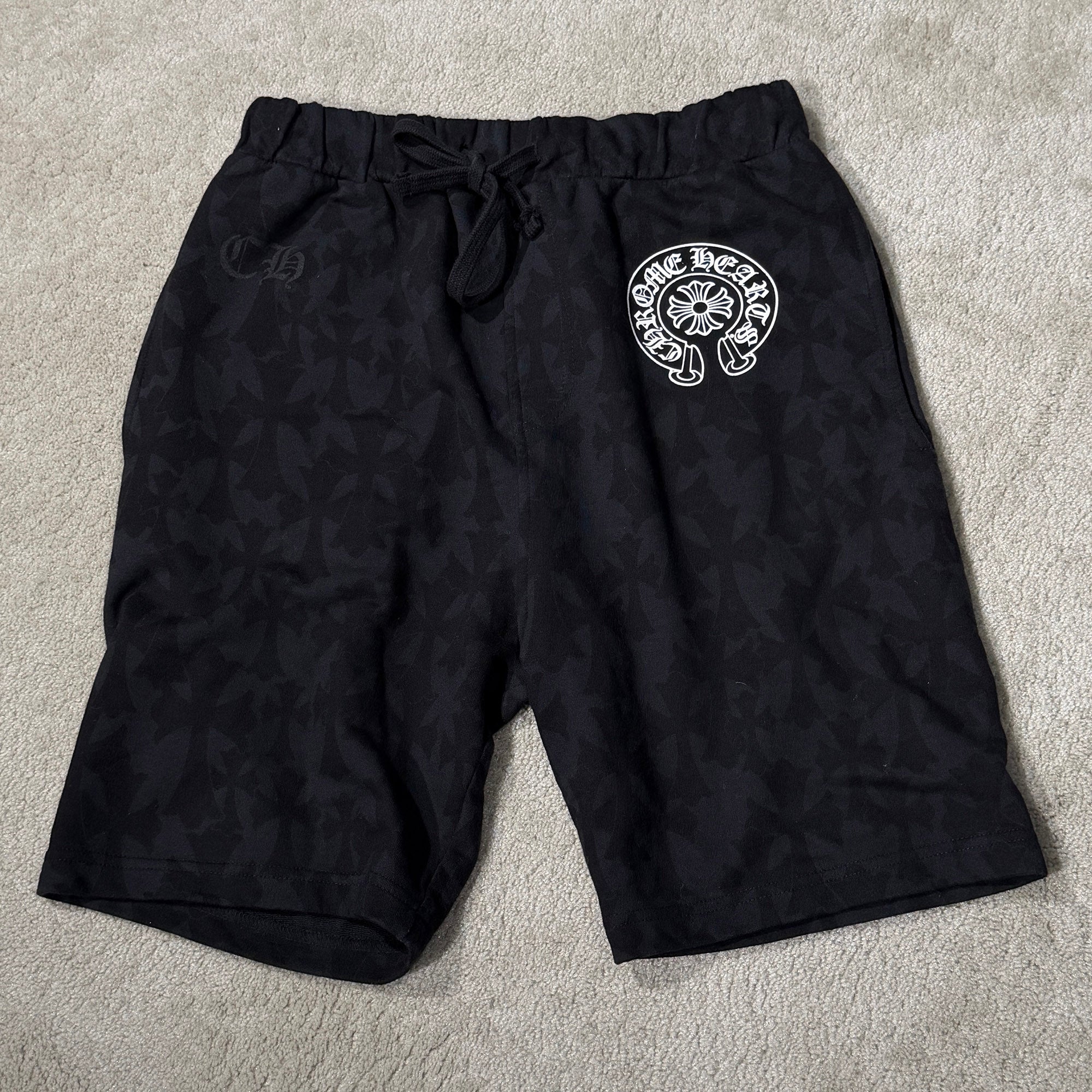 CHROME HEARTS 2024SS Graveyard Cemetery Cross Half Pants Size M クロムハーツ グレイブヤード セメタリークロス ハーフパンツ サイズM