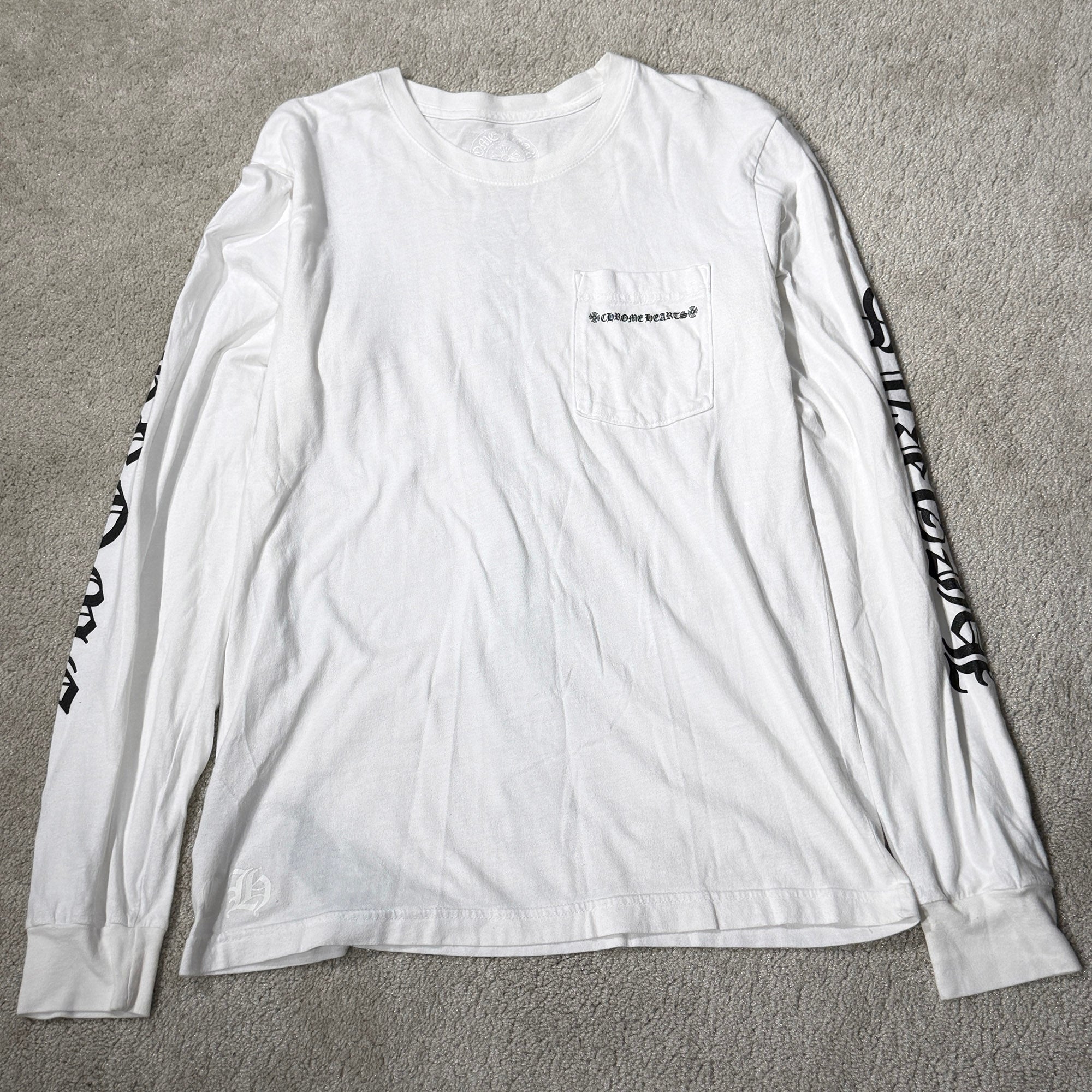 CHROME HEARTS Tire Track Long Sleeve Tee Size M クロムハーツ タイヤトラックロングスリーブTシャツ サイズM