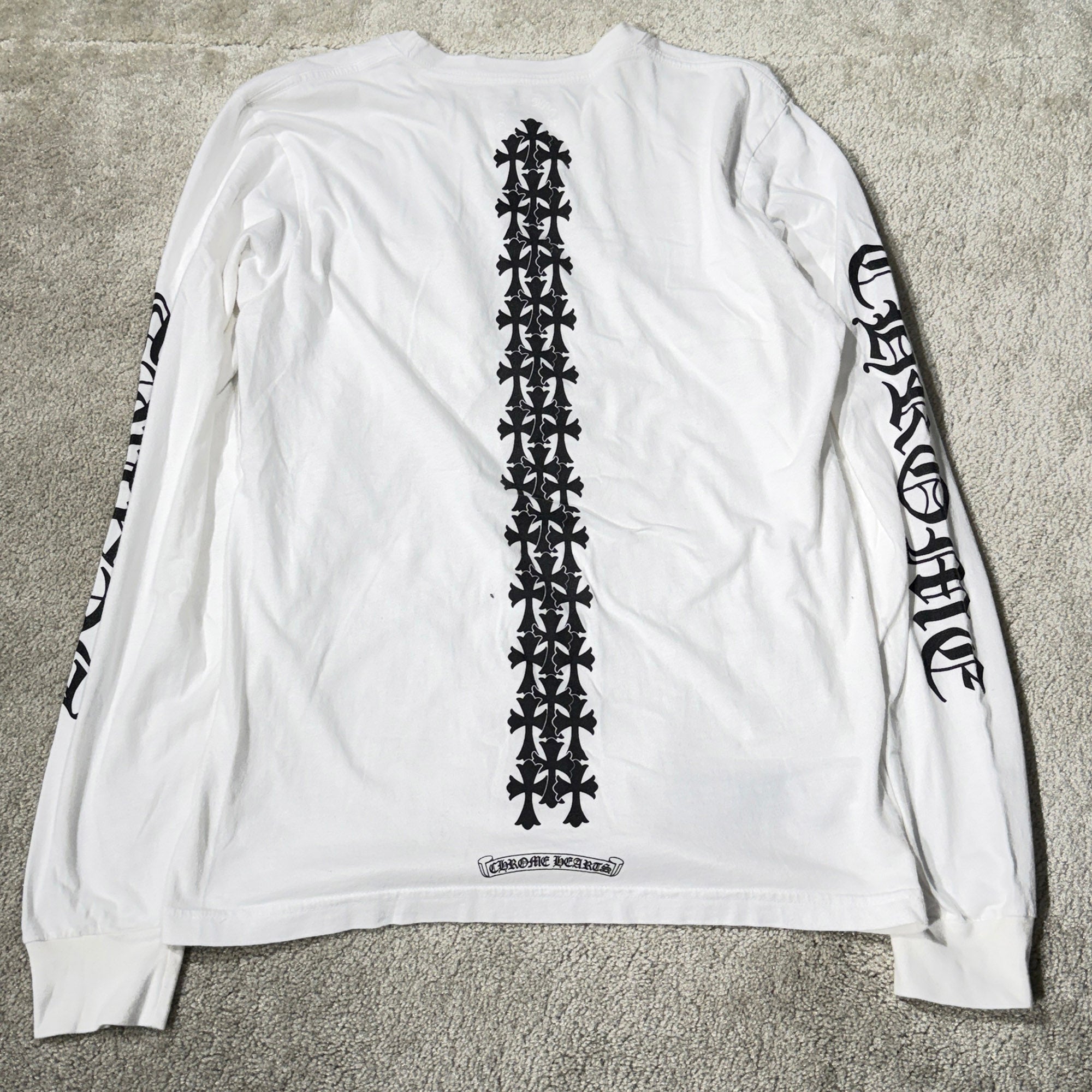 CHROME HEARTS Tire Track Long Sleeve Tee Size M クロムハーツ タイヤトラックロングスリーブTシャツ サイズM