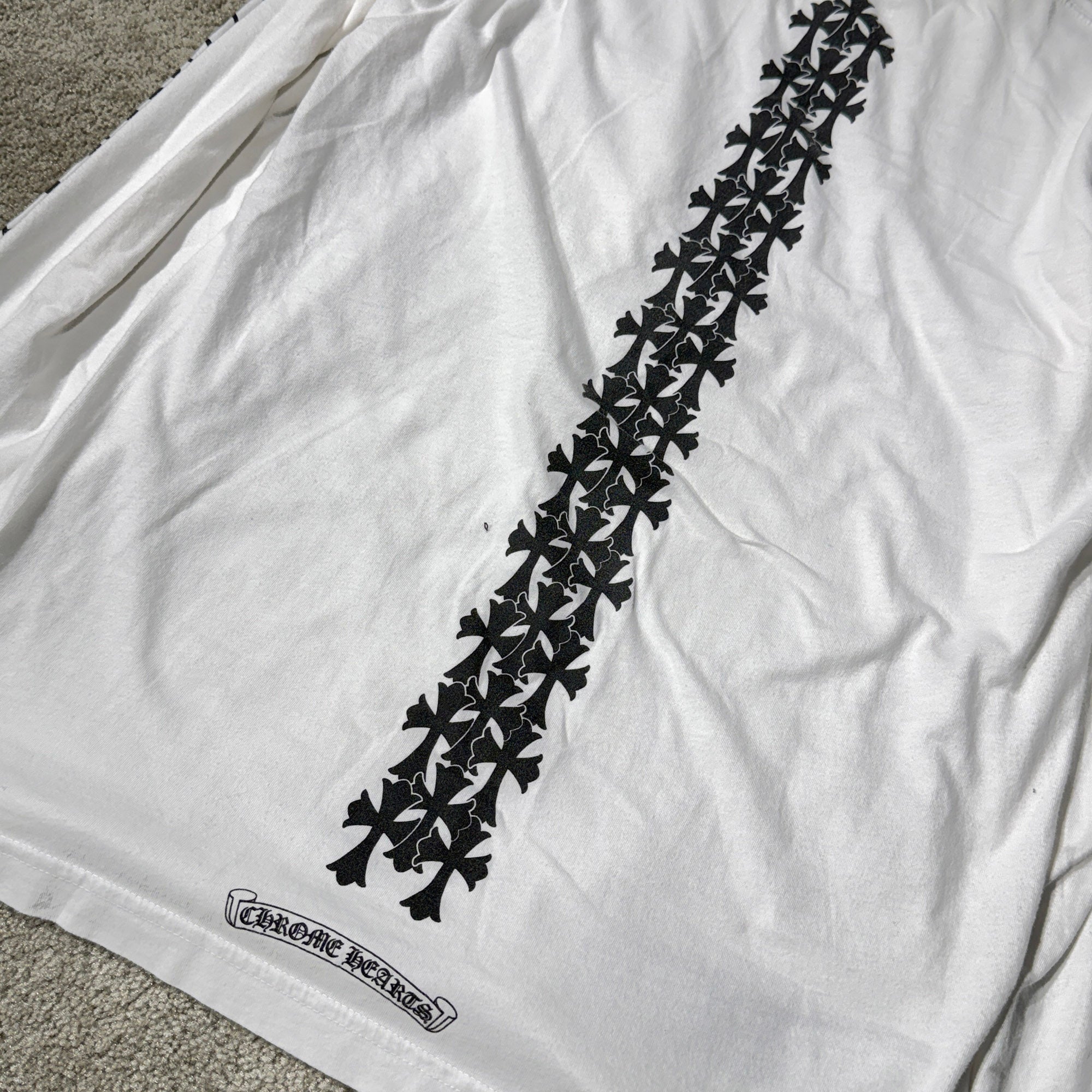 CHROME HEARTS Tire Track Long Sleeve Tee Size M クロムハーツ タイヤトラックロングスリーブTシャツ サイズM