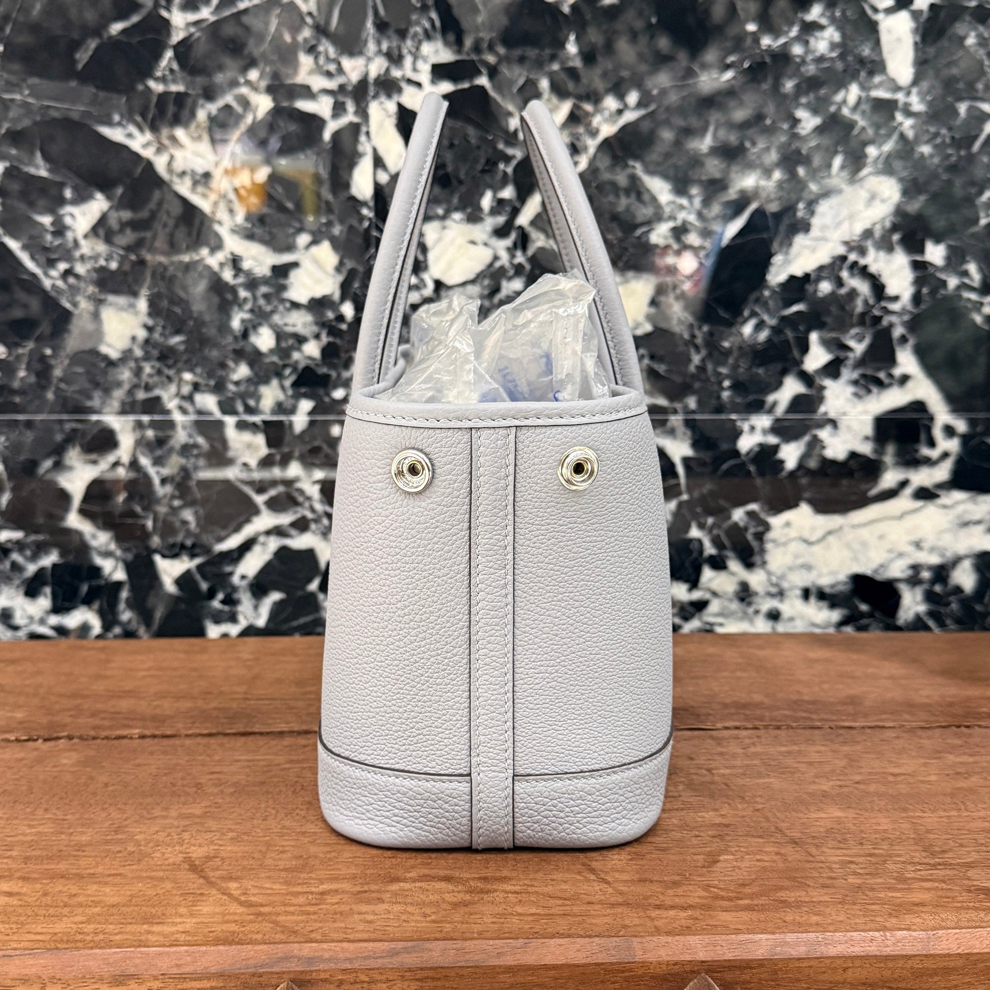 HERMES Neo Garden Party 23 "Gris Pantin" Hand Bag G刻印 エルメス ネオ ガーデンパーティ 23 "グリパンタン"ハンドバッグ G刻印