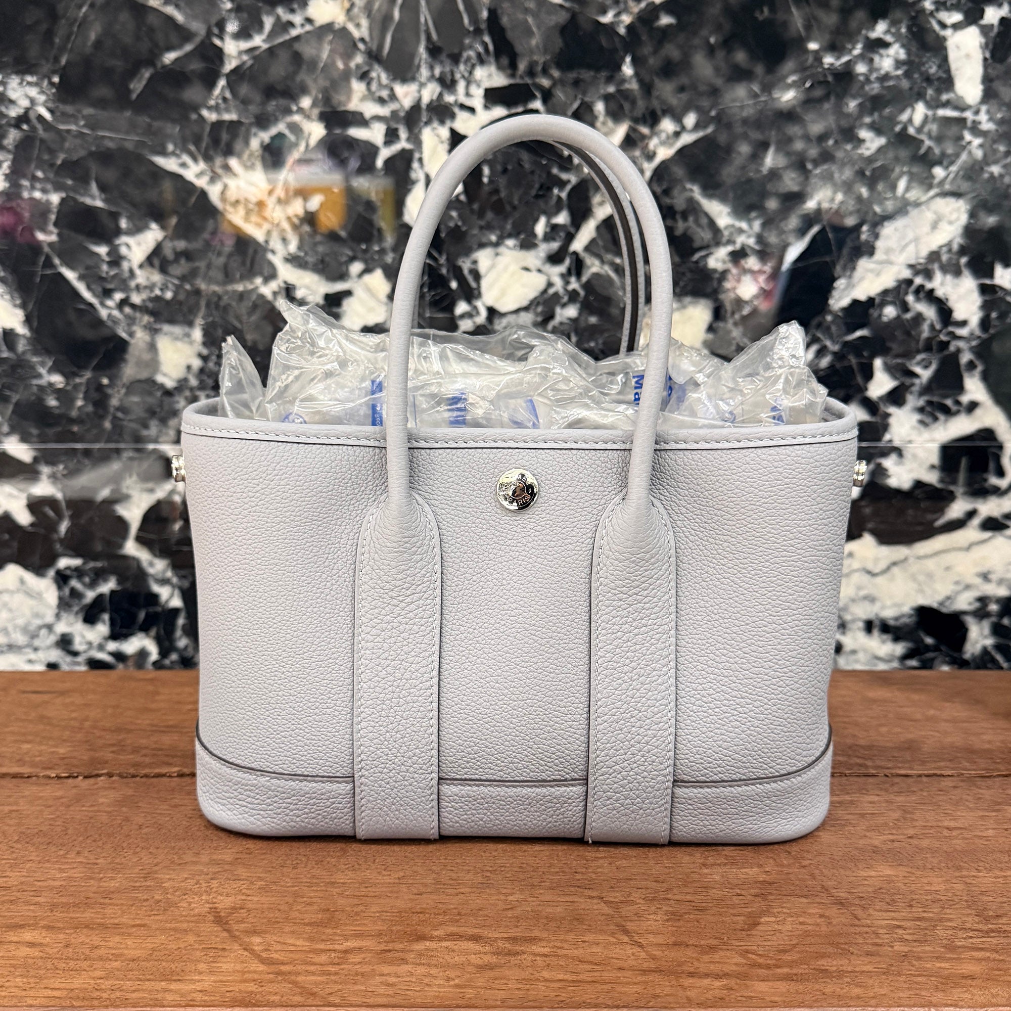 HERMES Neo Garden Party 23 "Gris Pantin" Hand Bag G刻印 エルメス ネオ ガーデンパーティ 23 "グリパンタン"ハンドバッグ G刻印