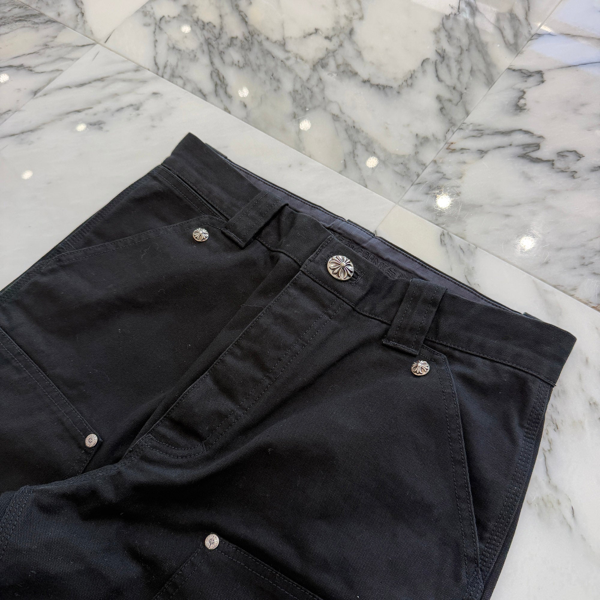 CHROME HEARTS Carpenter Cross Ball Button Denim Pants Size 30 クロムハーツ カーペンター クロスボールボタン デニムパンツ サイズ30
