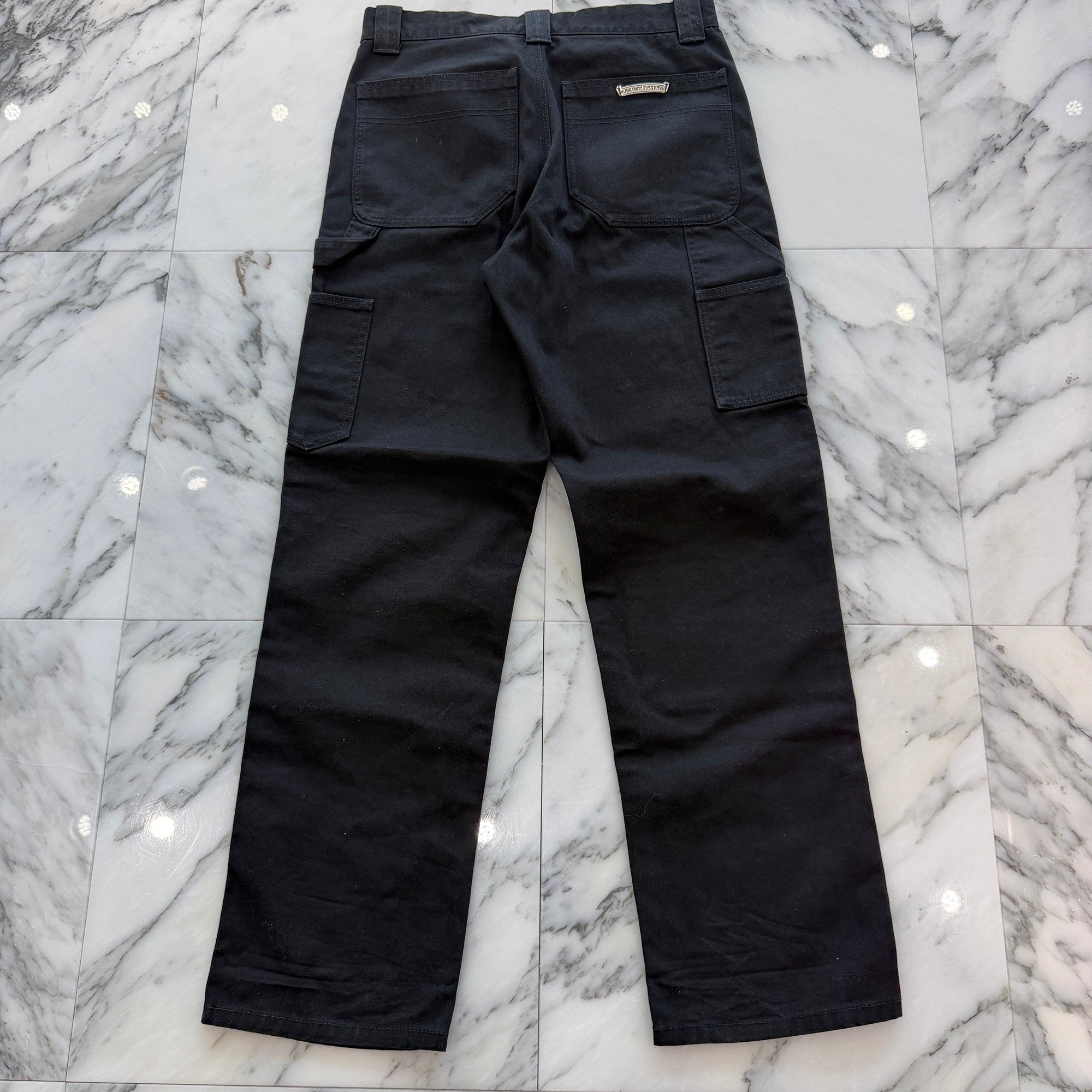 CHROME HEARTS Carpenter Cross Ball Button Denim Pants Size 30
