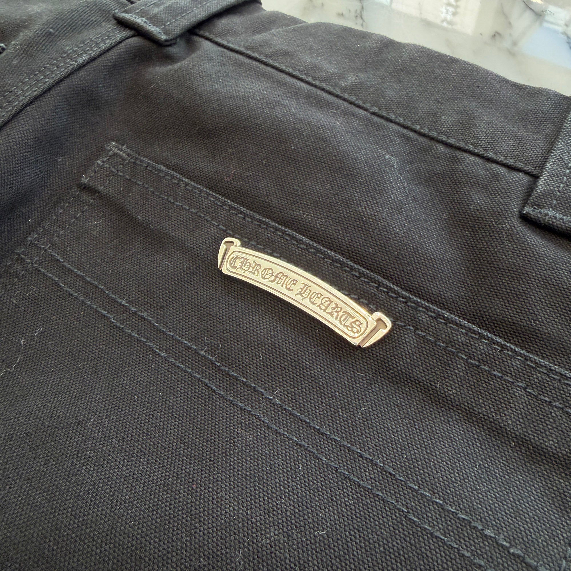 CHROME HEARTS Carpenter Cross Ball Button Denim Pants Size 30 クロムハーツ カーペンター クロスボールボタン デニムパンツ サイズ30