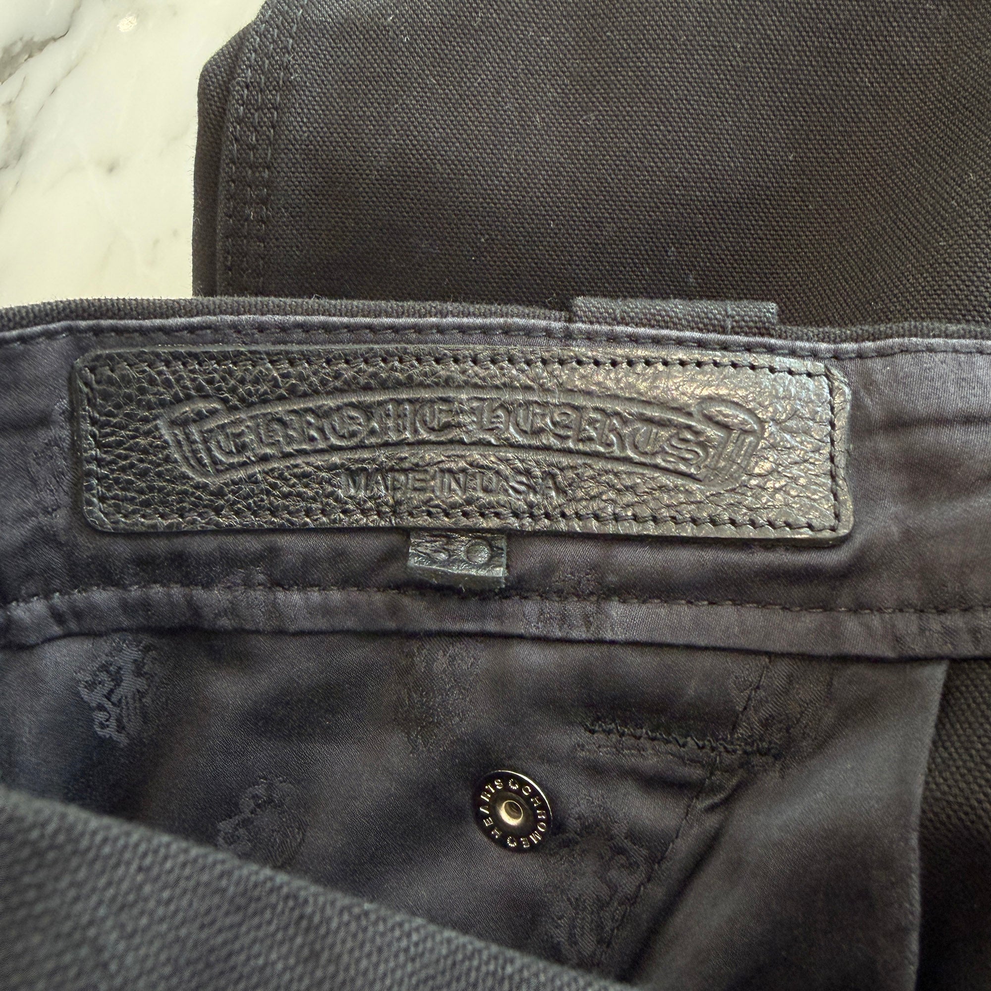 CHROME HEARTS Carpenter Cross Ball Button Denim Pants Size 30 クロムハーツ カーペンター クロスボールボタン デニムパンツ サイズ30