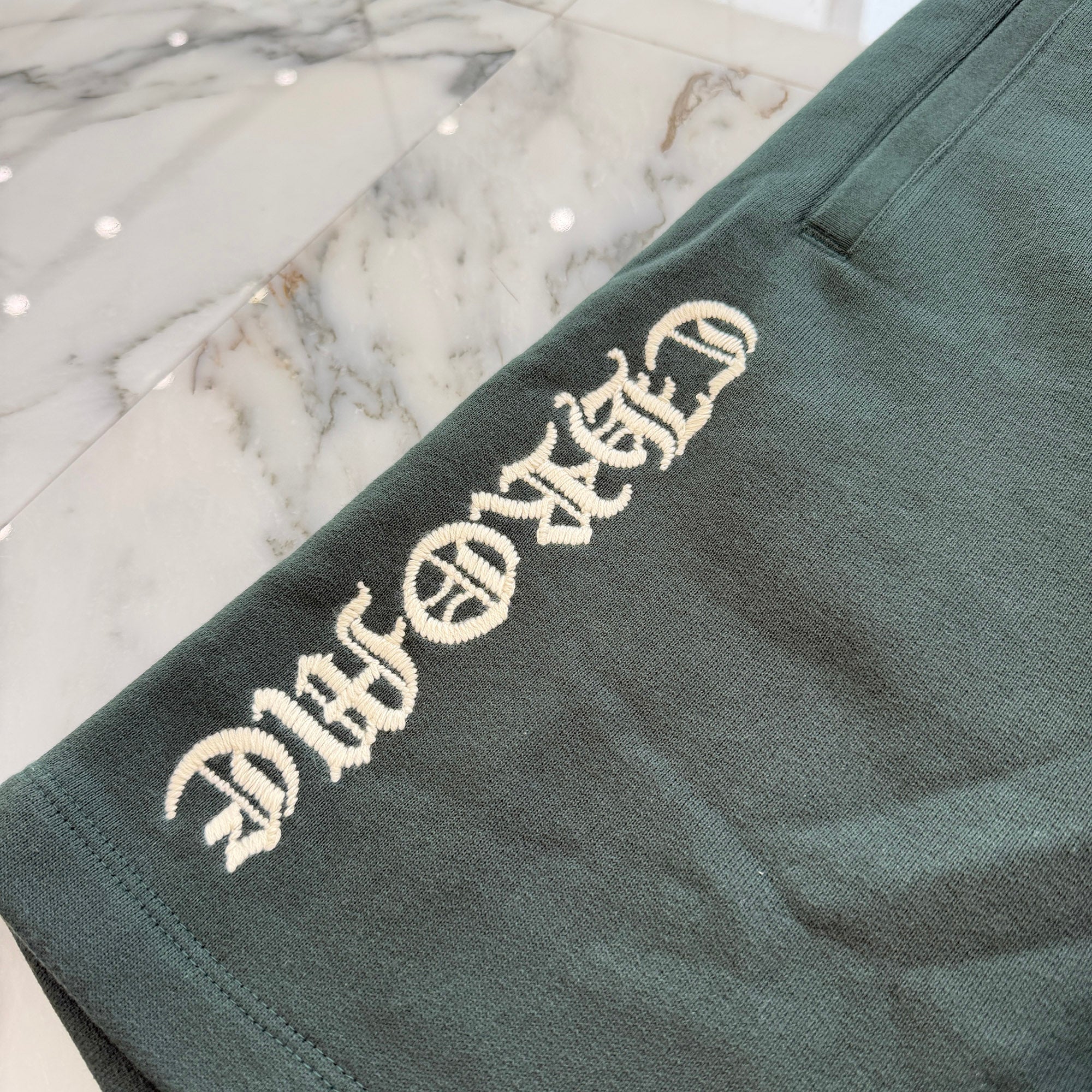 CHROME HEARTS Y NOT SLO RIDE Logo Sweat Half Pants Size L クロムハーツ ワイノット スローライド ロゴ スウェットハーフパンツ サイズL