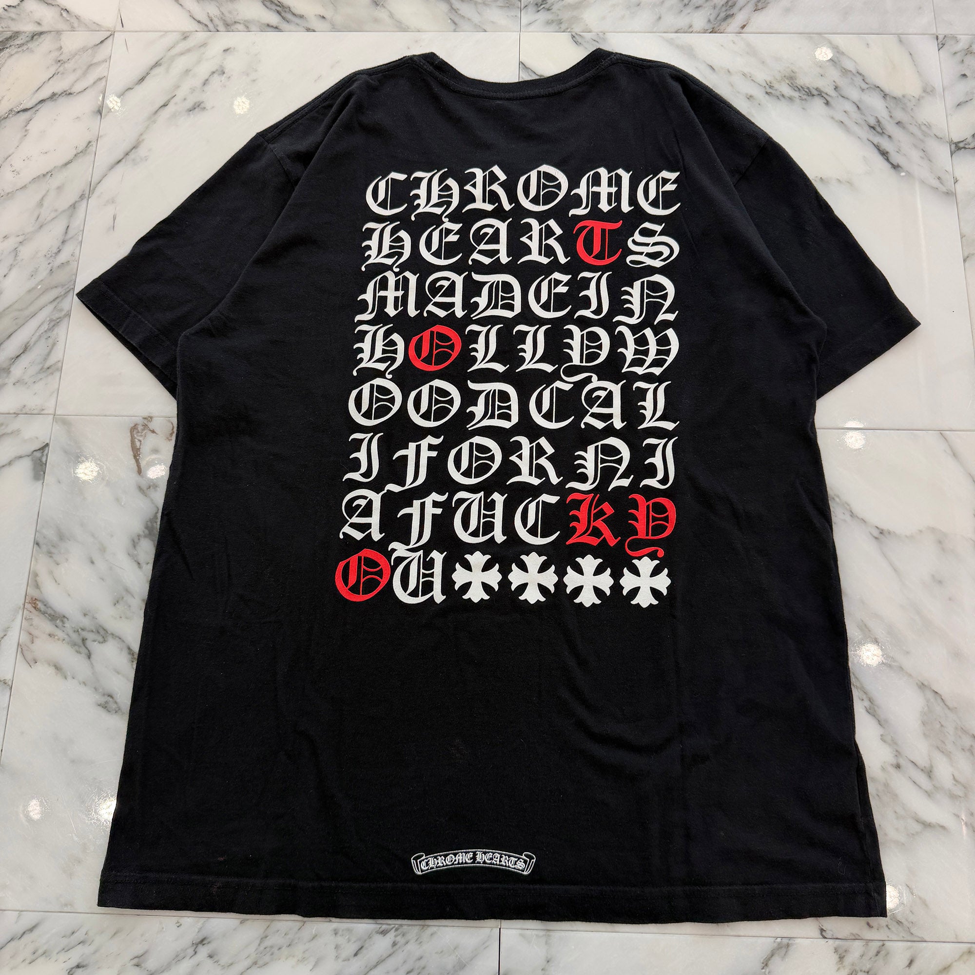 CHROME HEARTS Made In Hollywood Vertical Logo Tee Size XL クロムハーツ メイドインハリウッド ヴァーティカルロゴ Tシャツ サイズXL