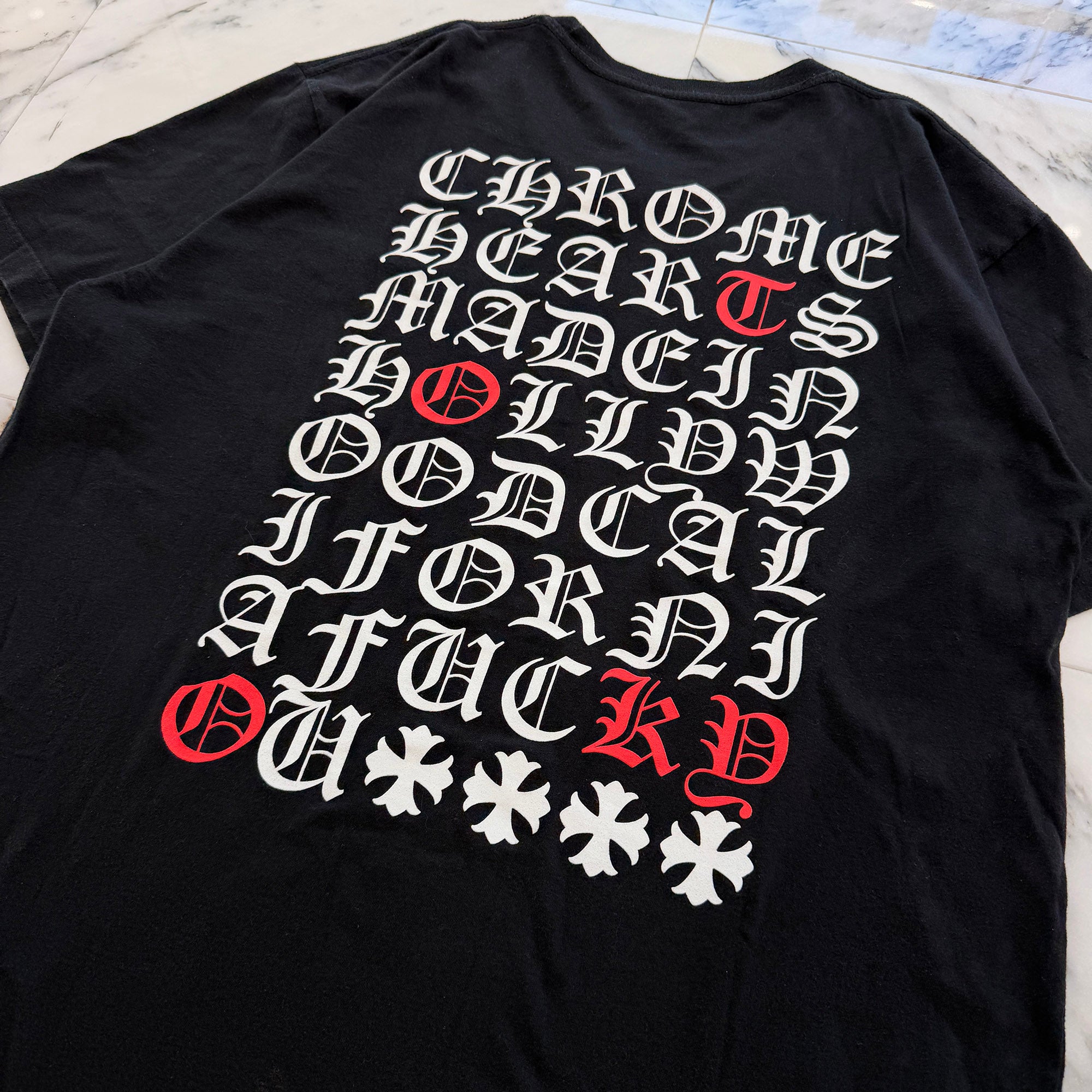 CHROME HEARTS Made In Hollywood Vertical Logo Tee Size XL クロムハーツ メイドインハリウッド ヴァーティカルロゴ Tシャツ サイズXL