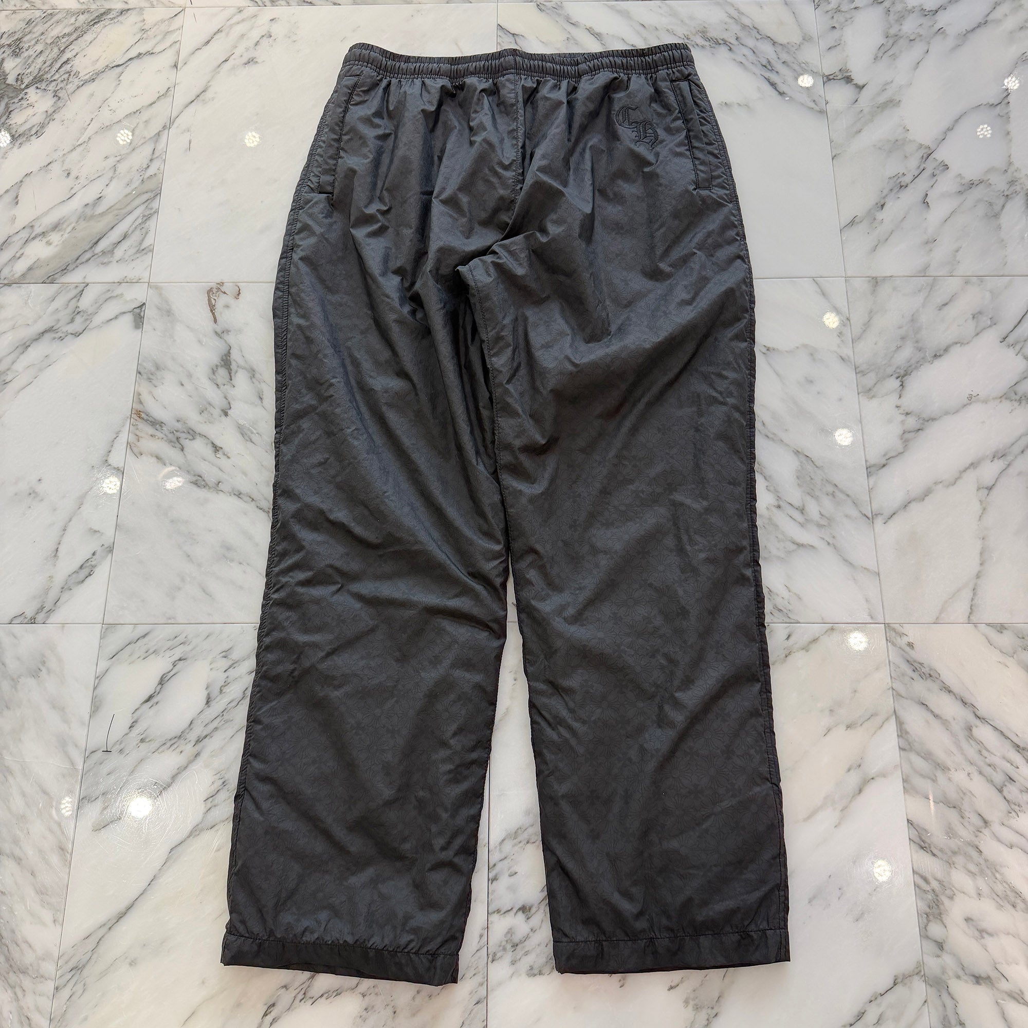 CHROME HEARTS Y NOT CH Logo Embroidery CH Plus Track Nylon Pants Size L クロムハーツ ワイノット CHロゴ刺繍 CHプラス トラック ナイロンパンツ サイズL