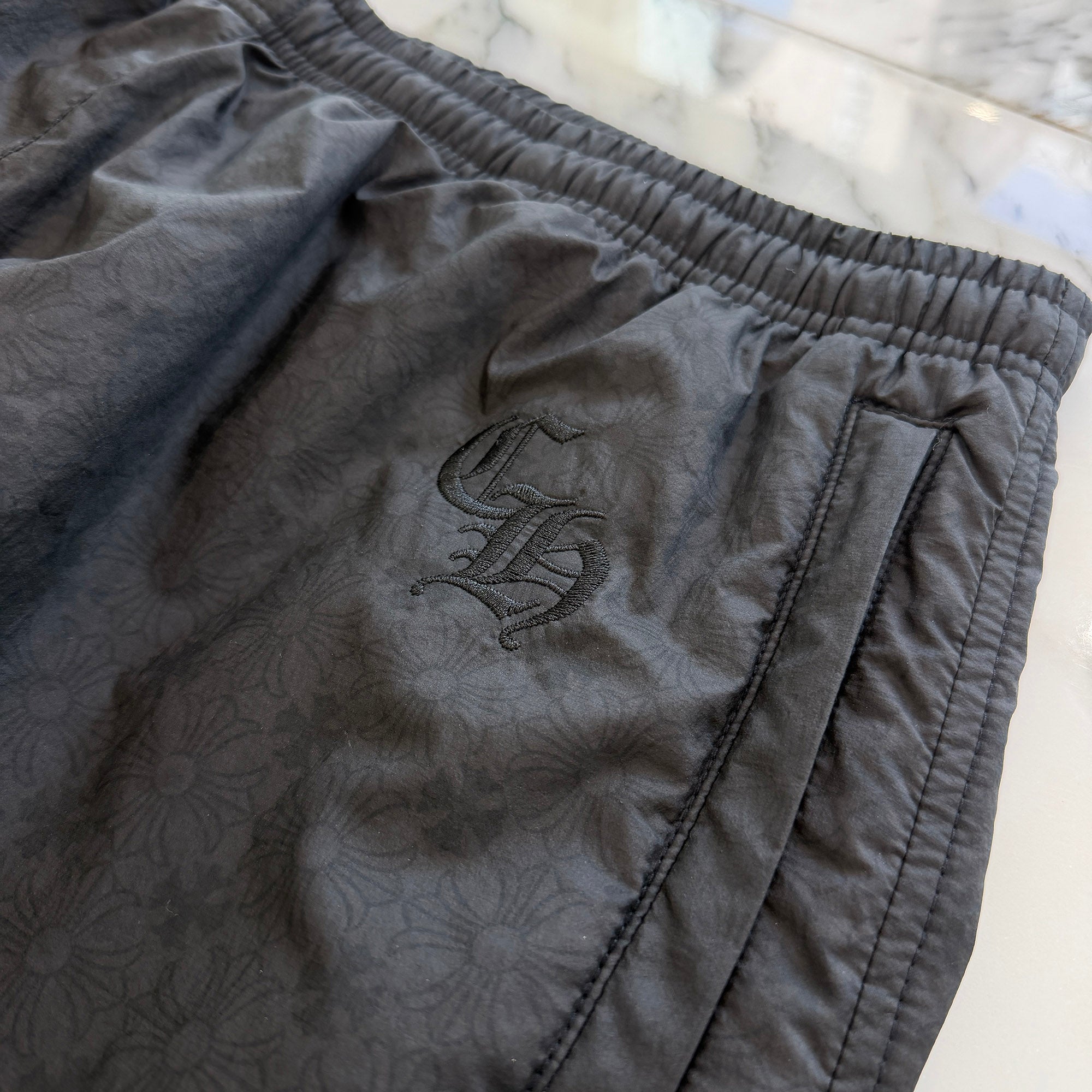 CHROME HEARTS Y NOT CH Logo Embroidery CH Plus Track Nylon Pants Size L クロムハーツ ワイノット CHロゴ刺繍 CHプラス トラック ナイロンパンツ サイズL