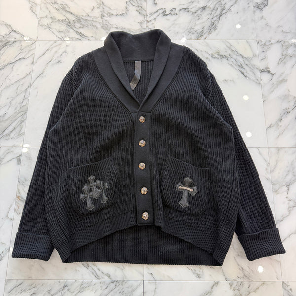 CHROME HEARTS BAIT & TACKLE Cashmere Knit Cardigan Size L クロムハーツ ワイノット ベイト アンド タックル カシミヤ ニットカーディガン サイズL