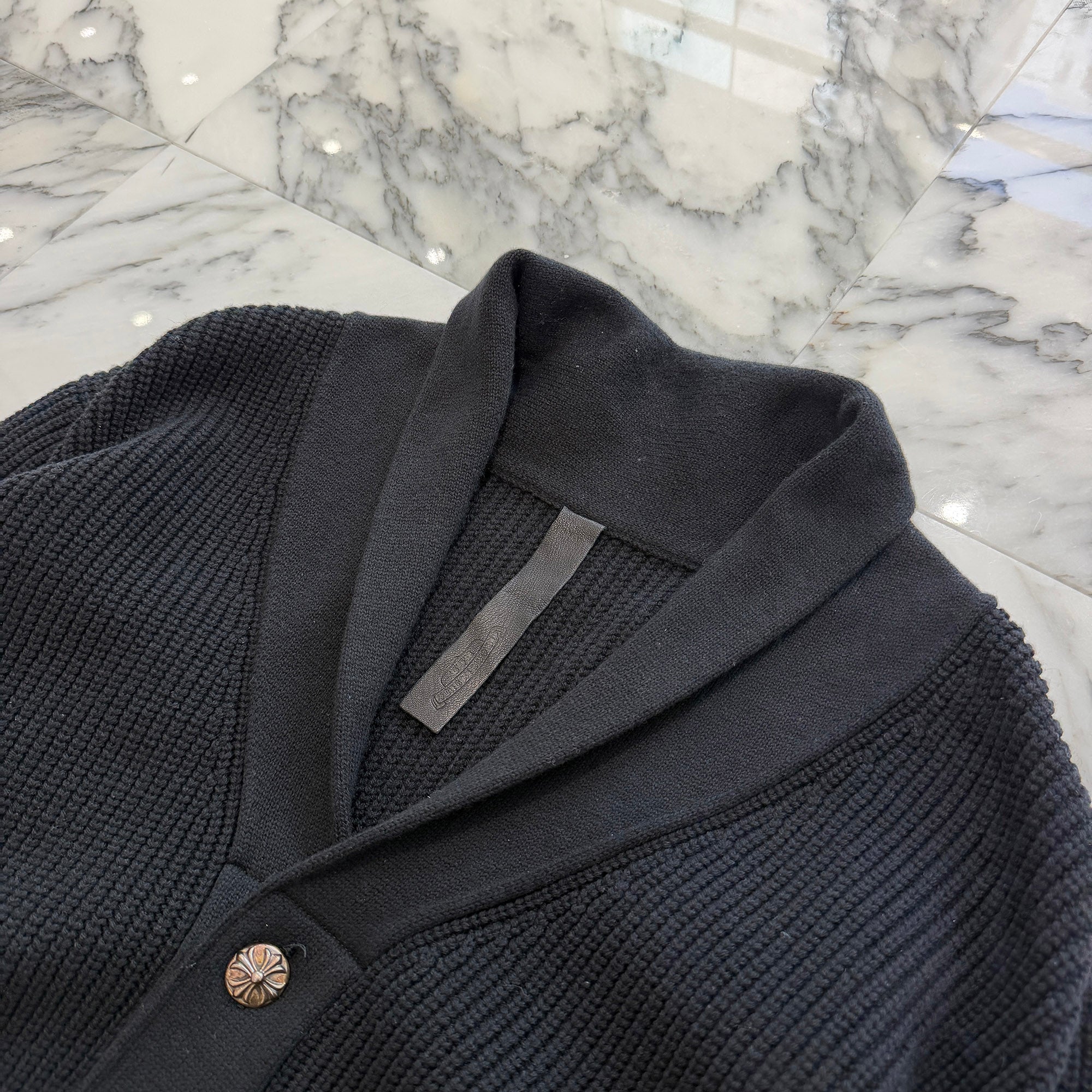 CHROME HEARTS BAIT & TACKLE Cashmere Knit Cardigan Size L クロムハーツ ワイノット ベイト アンド タックル カシミヤ ニットカーディガン サイズL