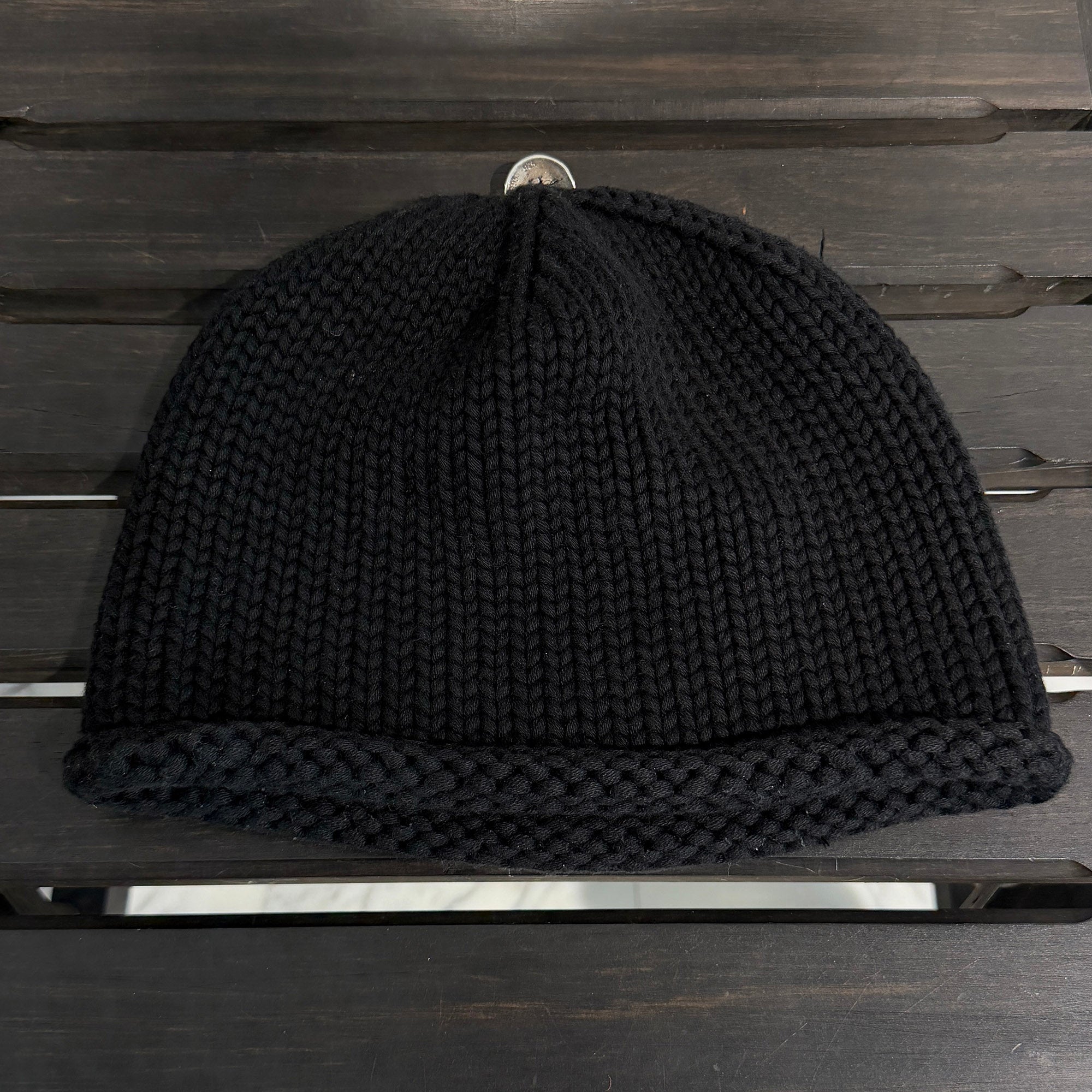 CHROME HEARTS Cashmere Leather 1 Cross Patch Beanie Size ONE SIZE (53-60) クロムハーツ カシミヤ レザー 1クロスパッチ ビーニー サイズONE SIZE (53-60)