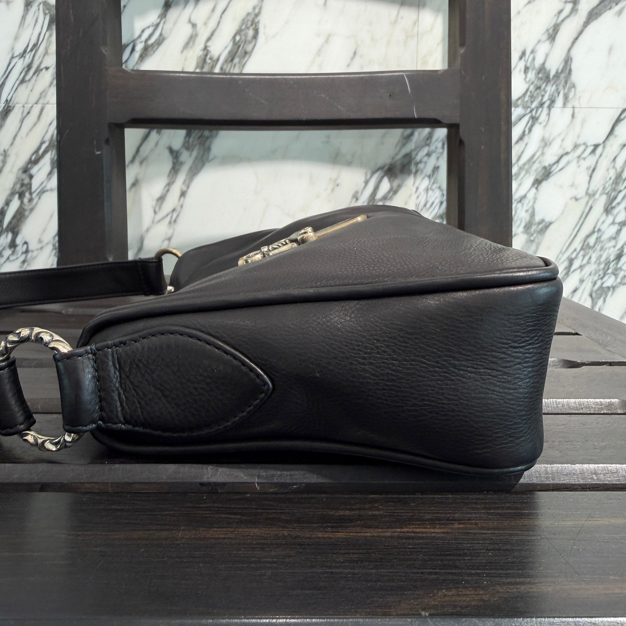 CHROME HEARTS CHICKEN NUGGET "Small" Leather Shoulder Bag クロムハーツ チキンナゲット "スモール" レザー ショルダーバッグ