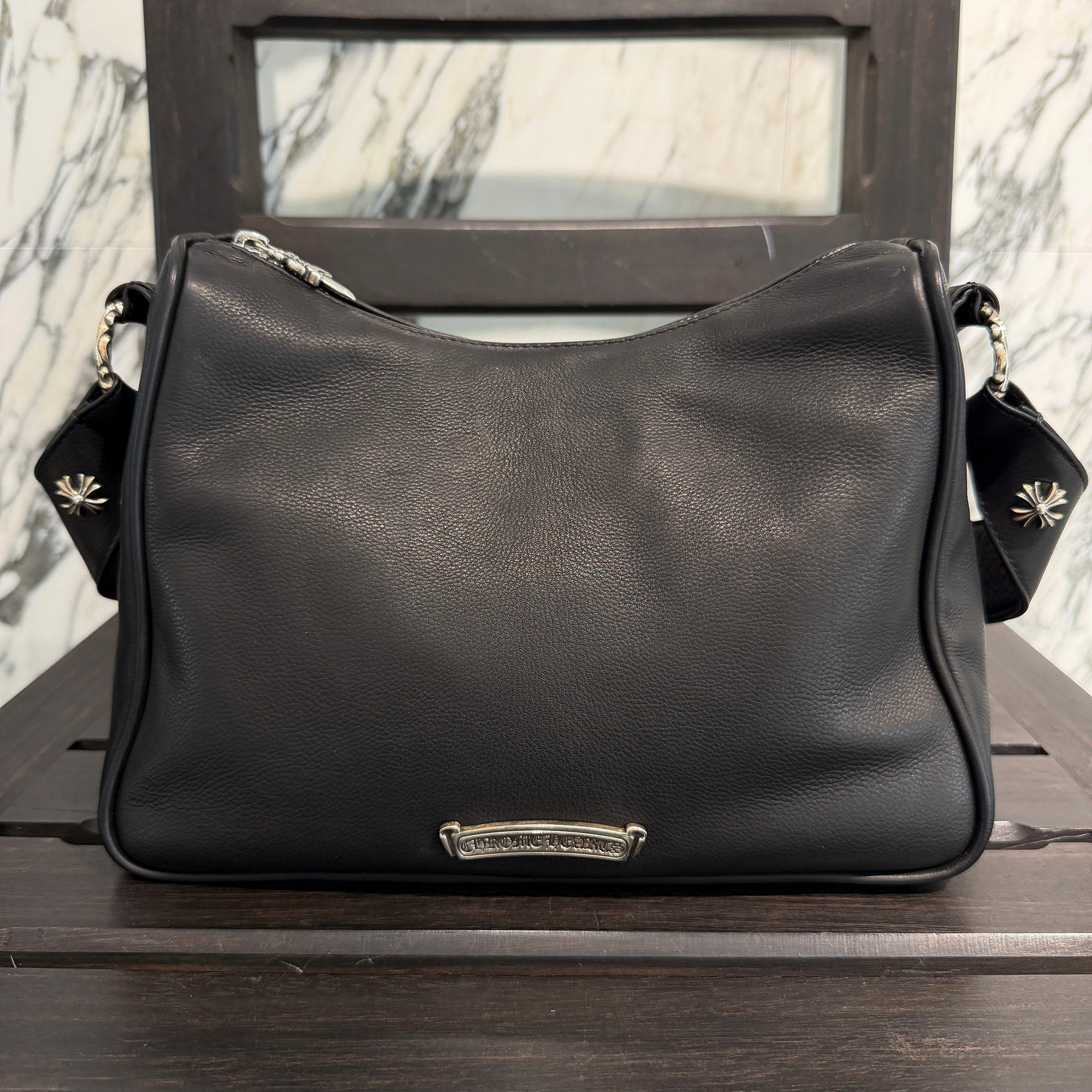 CHROME HEARTS CHICKEN NUGGET "Medium" Leather Shoulder Bag クロムハーツ チキンナゲット "ミディアム" レザー ショルダーバッグ