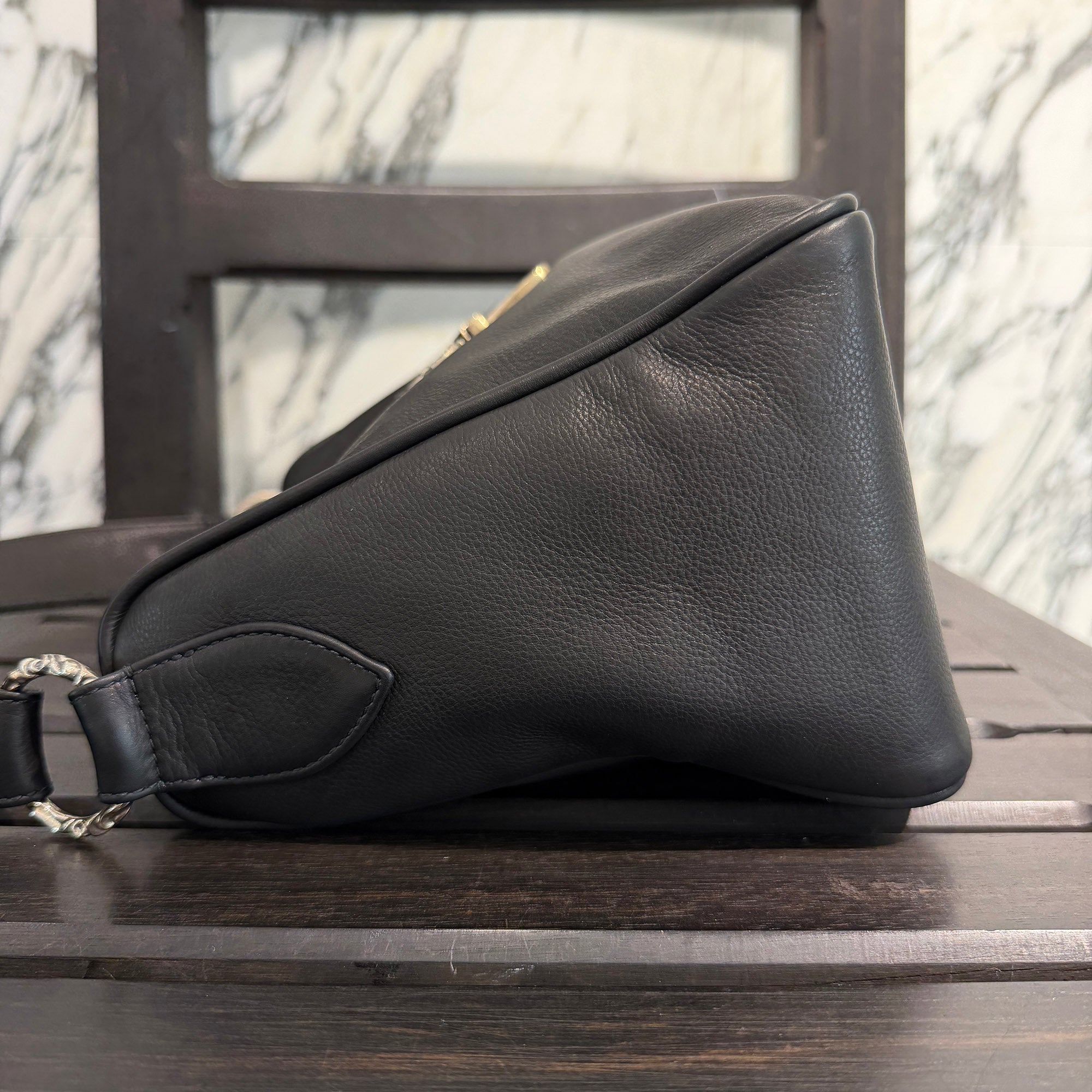 CHROME HEARTS CHICKEN NUGGET "Medium" Leather Shoulder Bag クロムハーツ チキンナゲット "ミディアム" レザー ショルダーバッグ