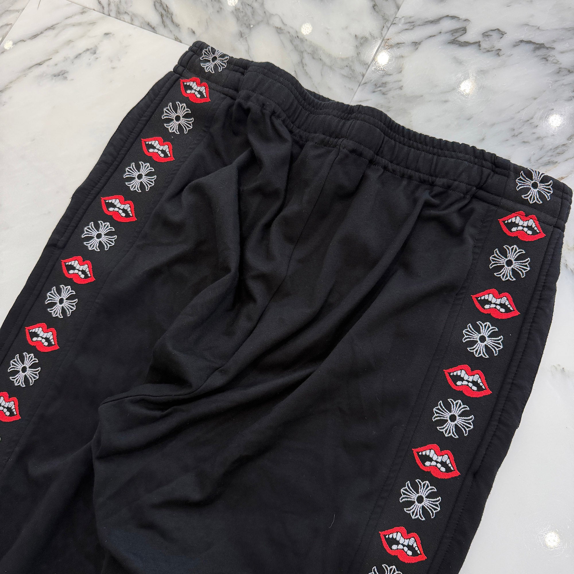 CHROME HEARTS × MATTY BOY Chomper CH Plus Side Line Sweat Pants Size L クロムハーツ × マッティボーイ チョンパー CHプラス サイドライン トラックパンツ サイズL