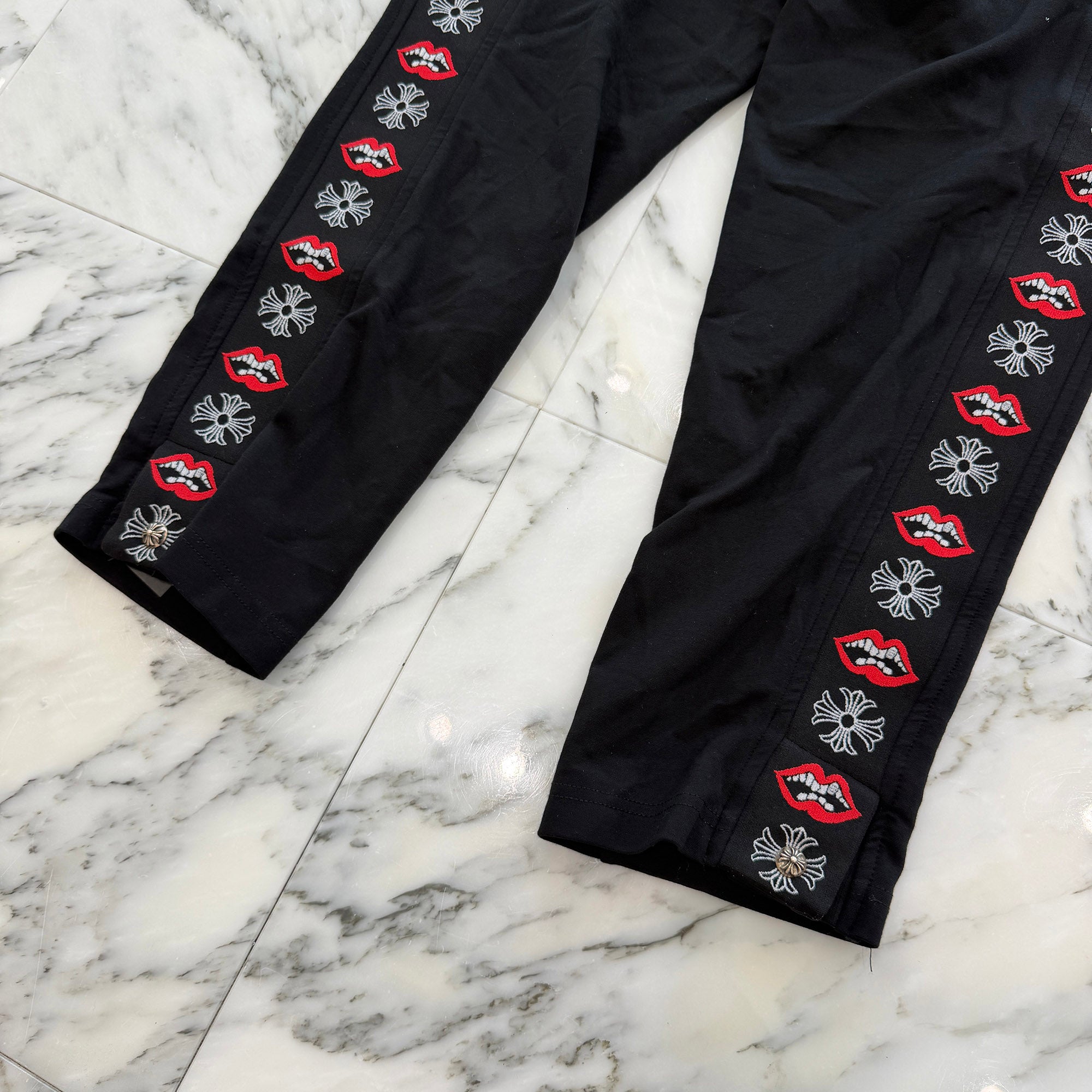 CHROME HEARTS × MATTY BOY Chomper CH Plus Side Line Sweat Pants Size L クロムハーツ × マッティボーイ チョンパー CHプラス サイドライン トラックパンツ サイズL