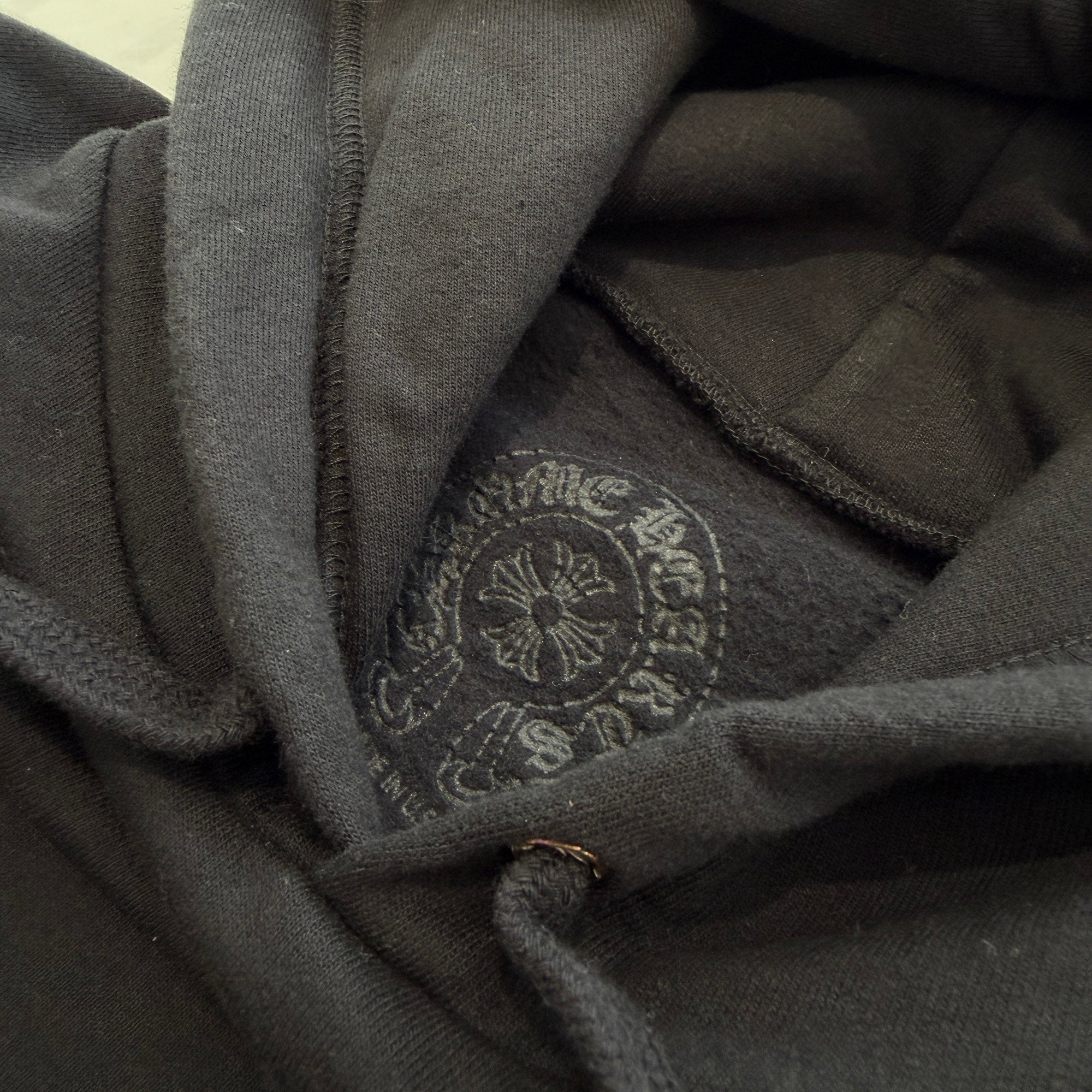 CHROME HEARTS American Flag Scroll Logo Pullover Hoodie Size M クロムハーツ アメリカ国旗 スクロールロゴ プルオーバーフーディー サイズM