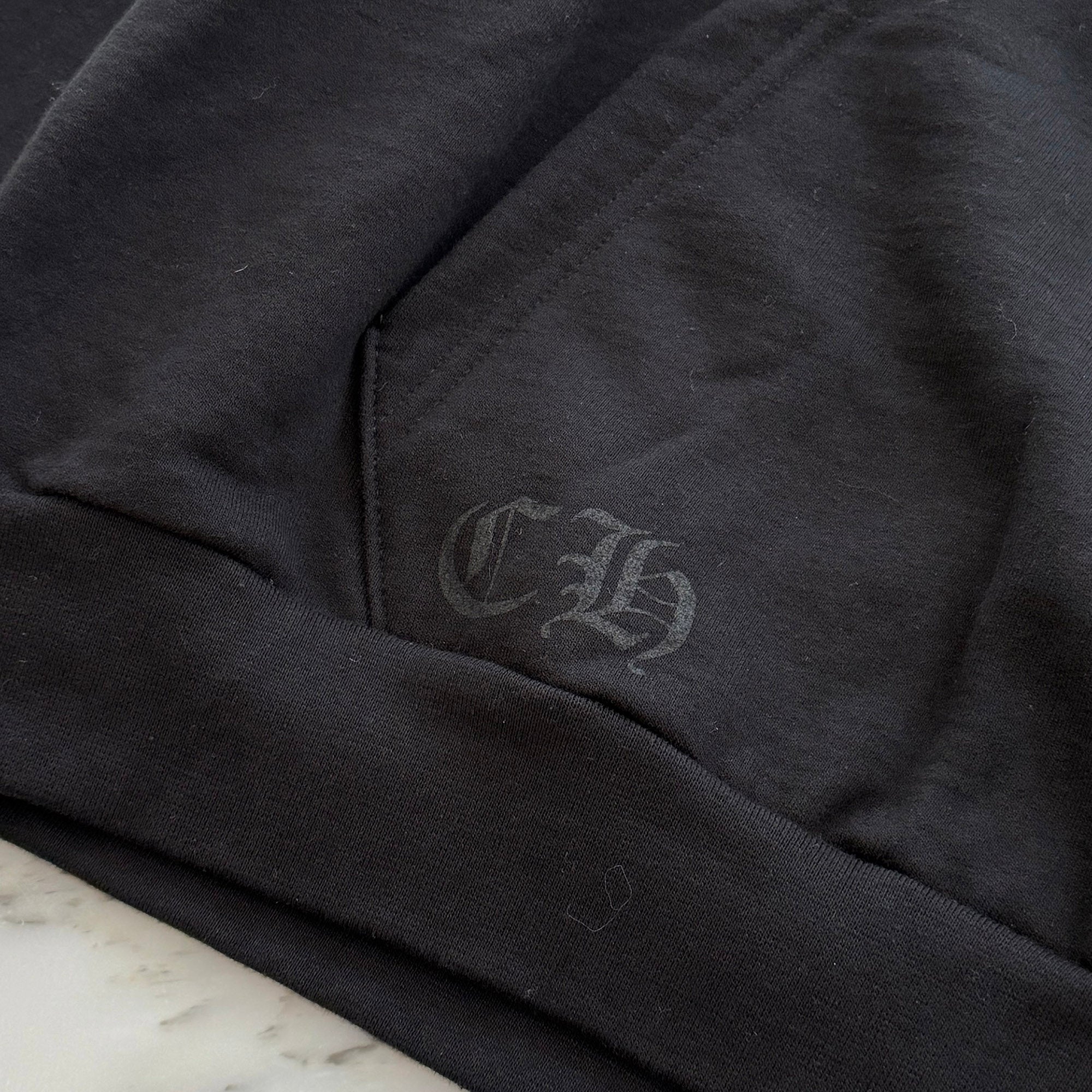 CHROME HEARTS American Flag Scroll Logo Pullover Hoodie Size M クロムハーツ アメリカ国旗 スクロールロゴ プルオーバーフーディー サイズM