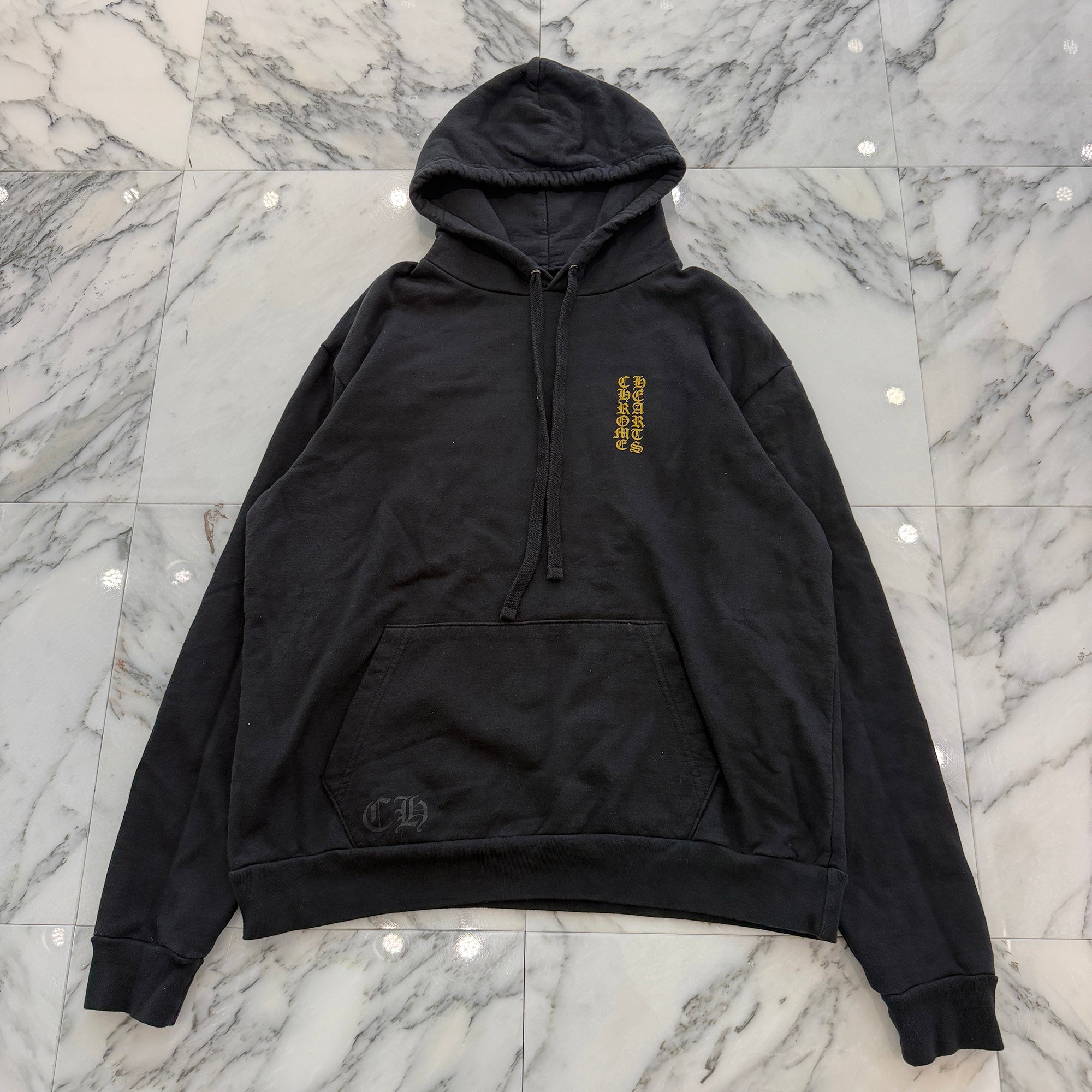 CHROME HEARTS Hong Kong Limited Back Scroll And Logo Cross Pullover Hoodie Size S クロムハーツ 香港限定 バックスクロール＆ロゴクロスプルオーバーフーディー サイズS
