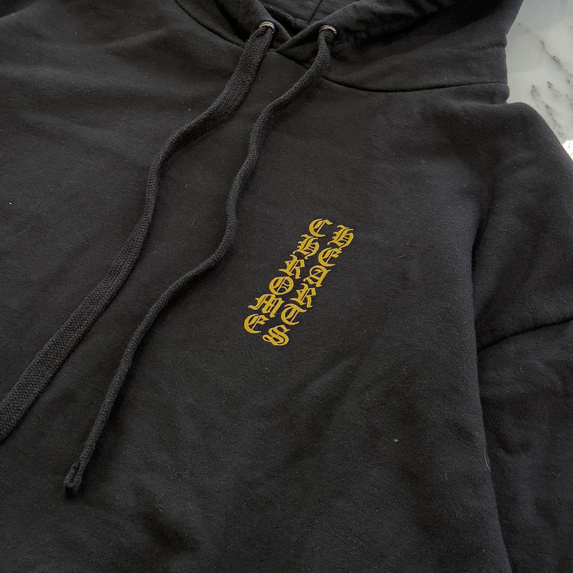 CHROME HEARTS Hong Kong Limited Back Scroll And Logo Cross Pullover Hoodie Size S クロムハーツ 香港限定 バックスクロール＆ロゴクロスプルオーバーフーディー サイズS