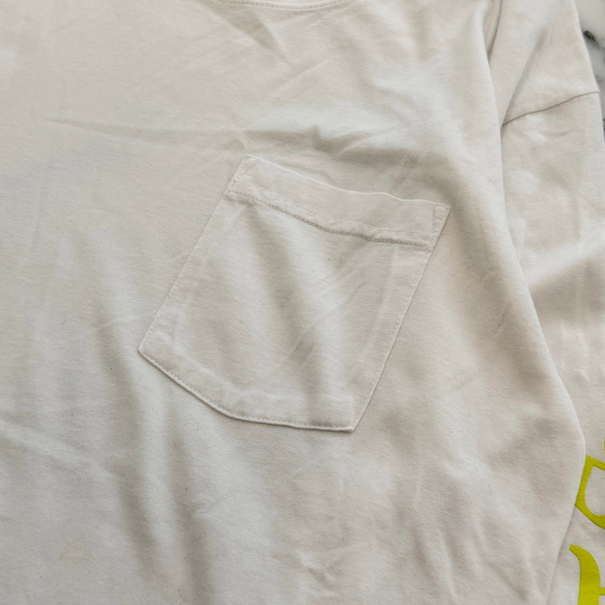 CHROME HEARTS Old English Neck Logo Neon Yellow Long Sleeve Tee Size L クロムハーツ オールドイングリッシュネックロゴネオンイエローロングスリーブTシャツ サイズL