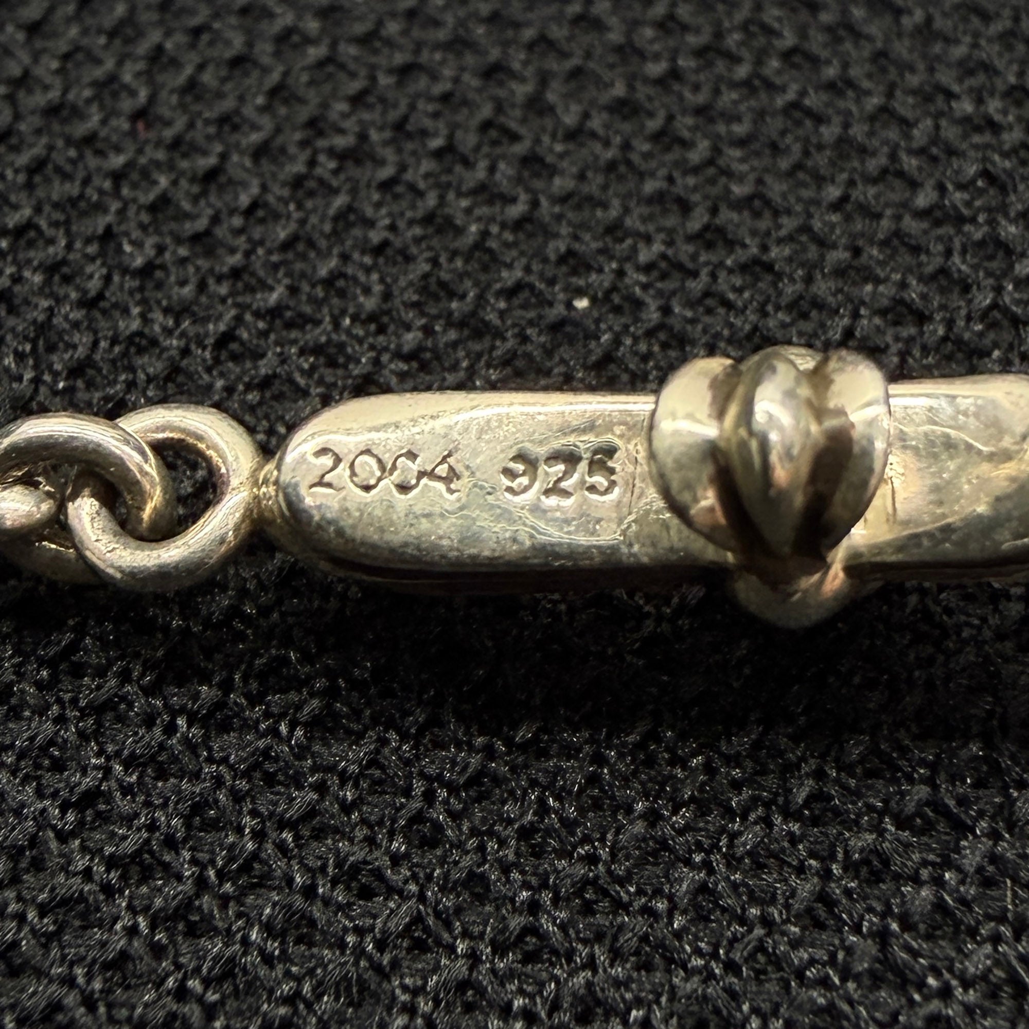CHROME HEARTS Rosary Chalk CH Plus Chain Necklace クロムハ―ツ ロザリオ チョーク CHプラス チェーン ネックレス