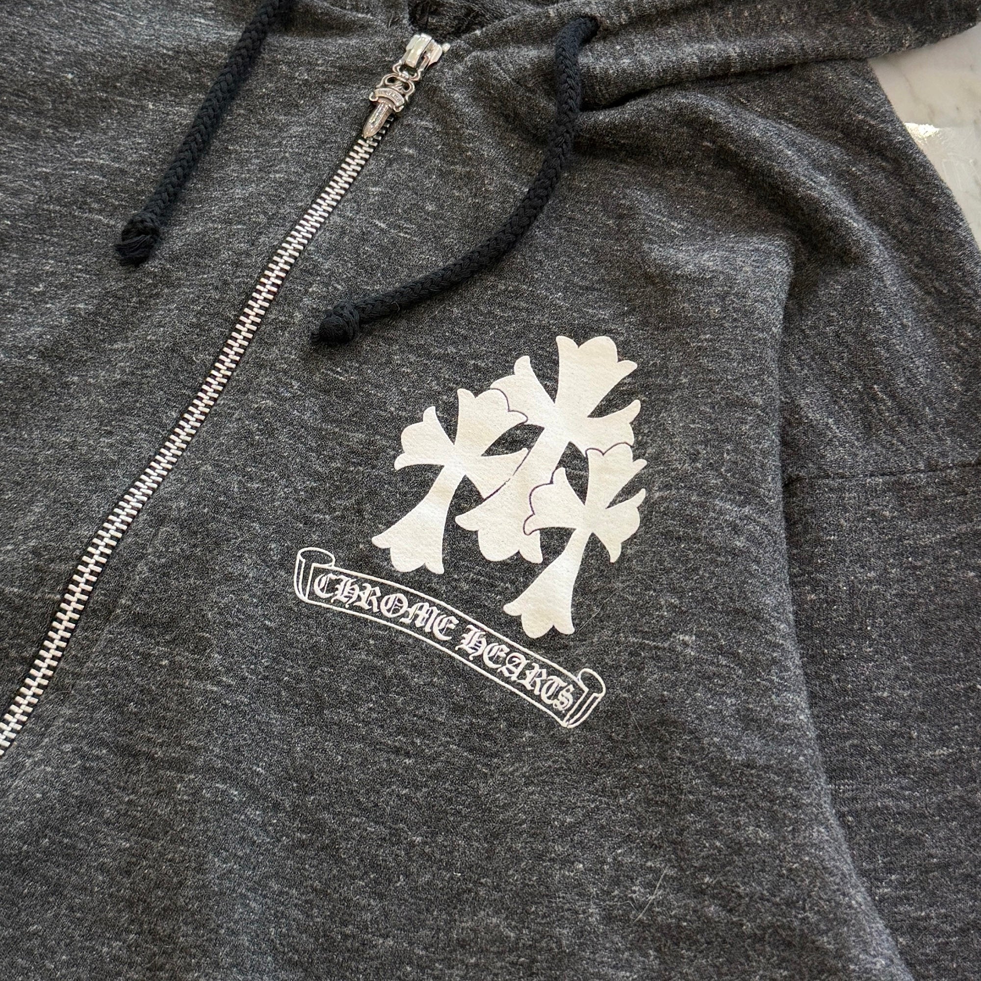 CHROME HEARTS Tire Track Zip Up Hoodie Size S クロムハーツ タイヤトラック ジップアップフーディー サイズS
