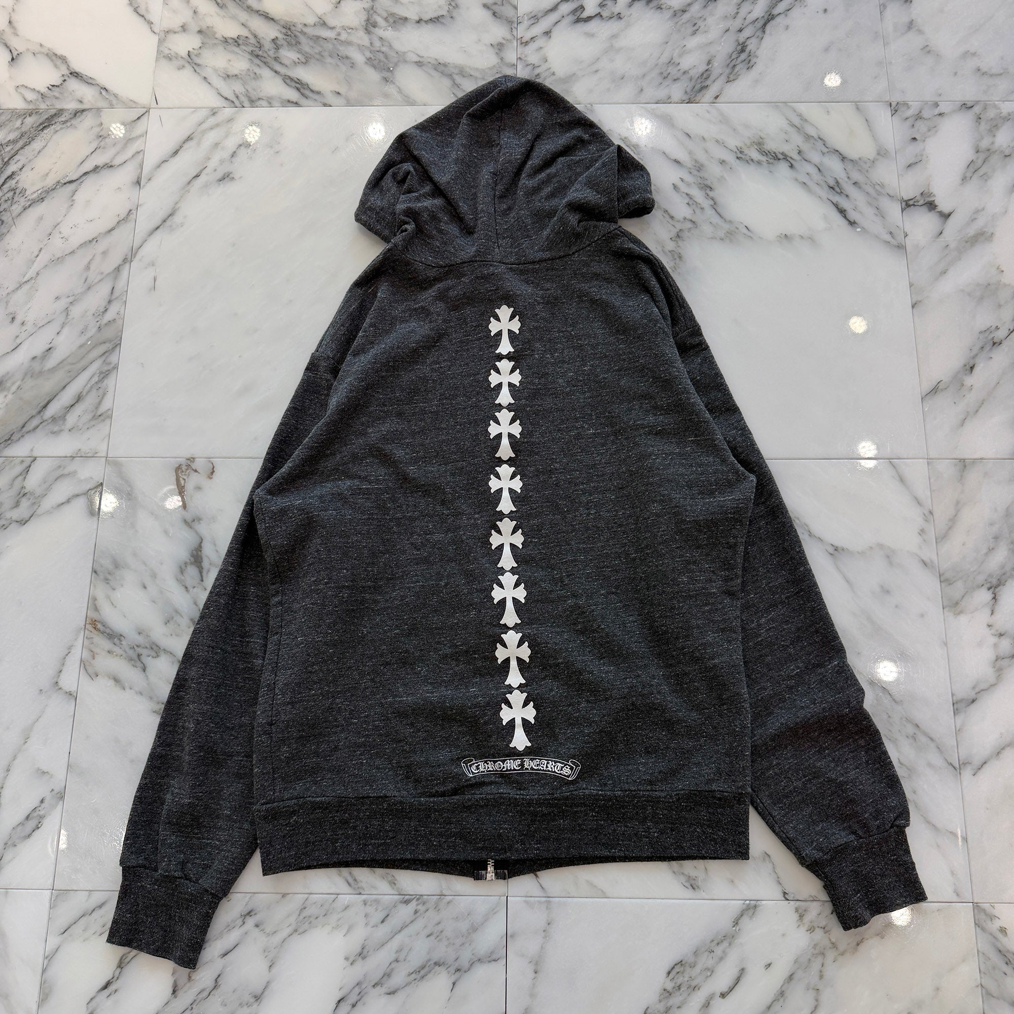 CHROME HEARTS Tire Track Zip Up Hoodie Size S クロムハーツ タイヤトラック ジップアップフーディー サイズS
