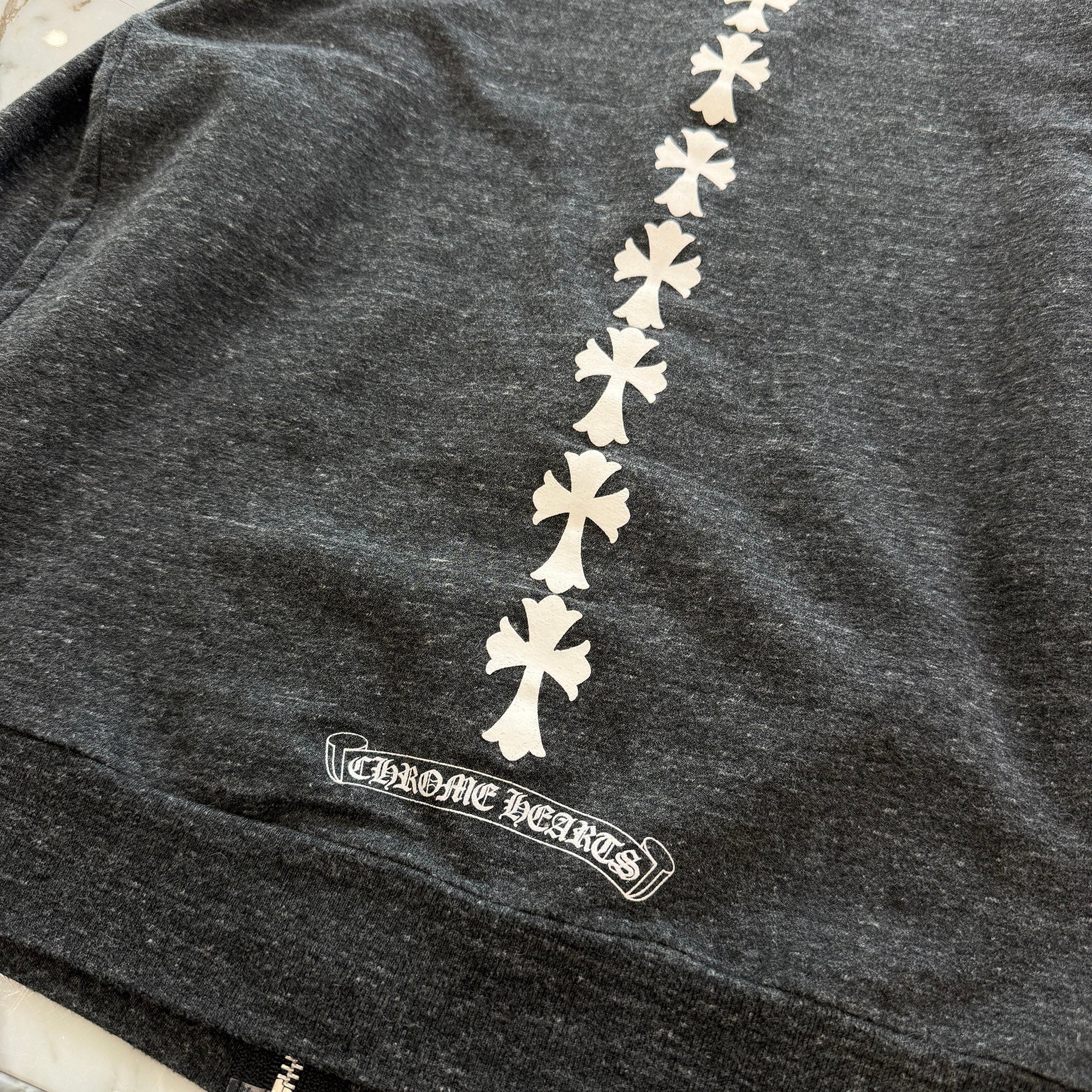 CHROME HEARTS Tire Track Zip Up Hoodie Size S クロムハーツ タイヤトラック ジップアップフーディー サイズS