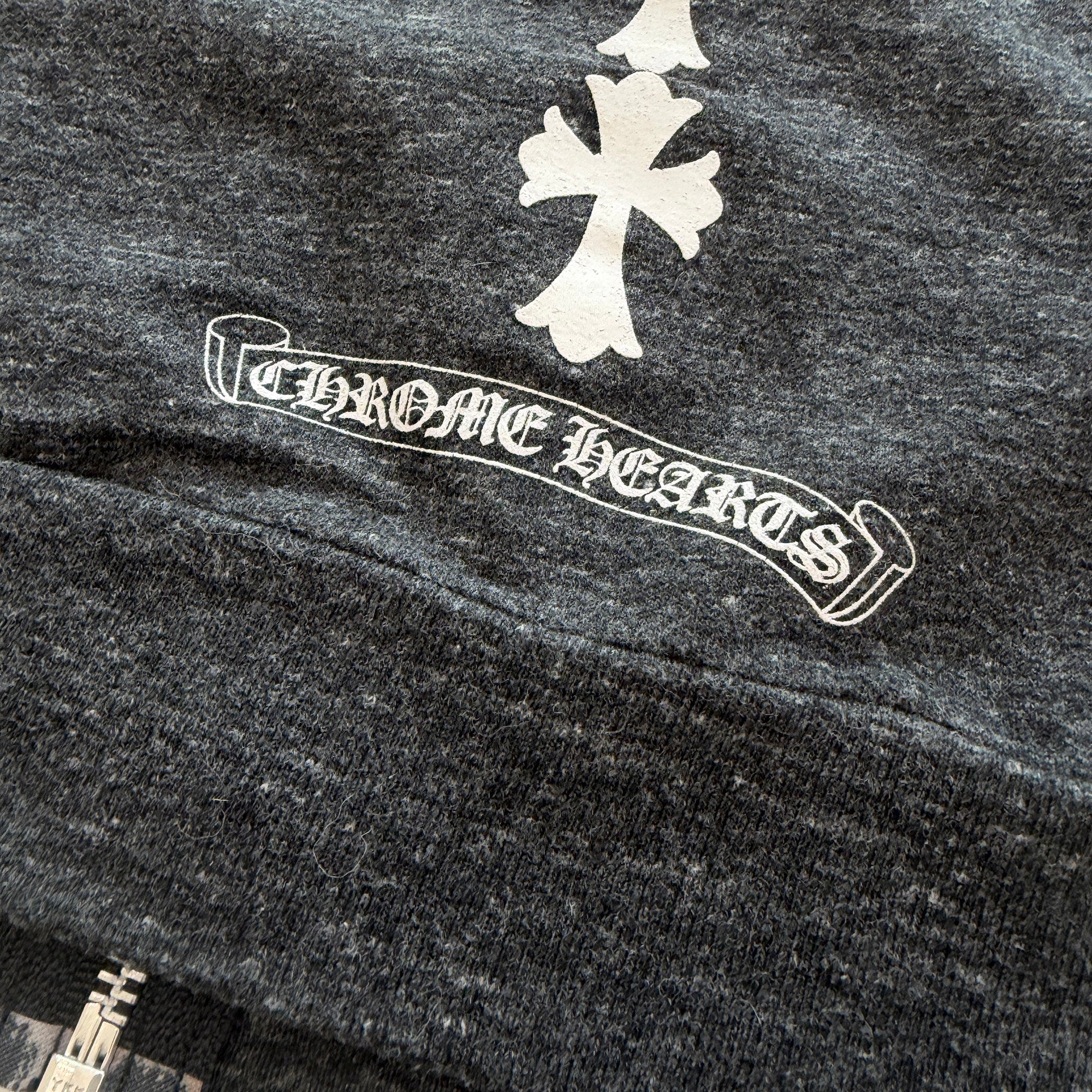 CHROME HEARTS Tire Track Zip Up Hoodie Size S クロムハーツ タイヤトラック ジップアップフーディー サイズS