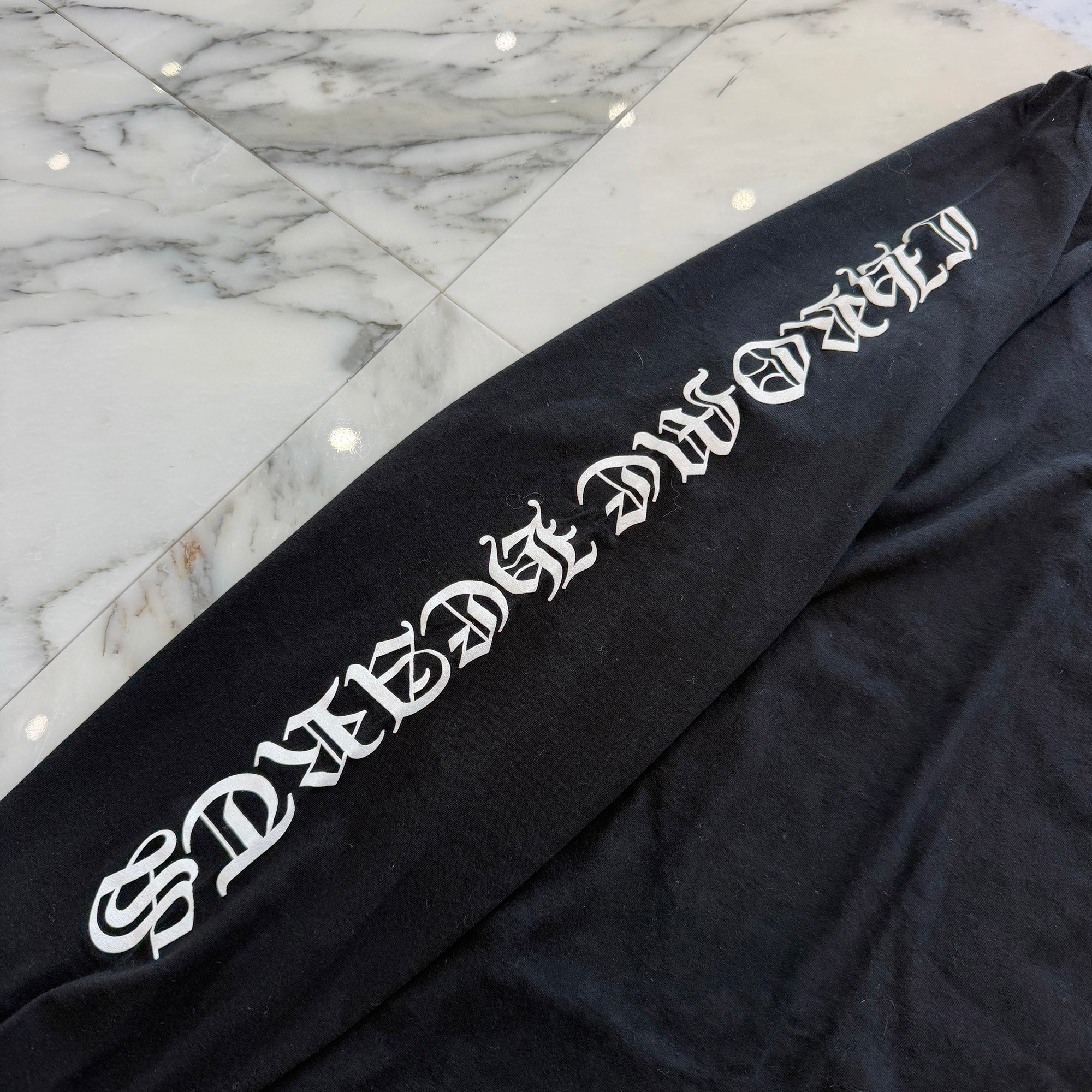 CHROME HEARTS Back Horseshoe × Hailey Cross Print Long Sleeve Tee Size L クロムハーツ バック ホースシュー × ヘイリークロス プリント ロングスリーブTシャツ サイズL