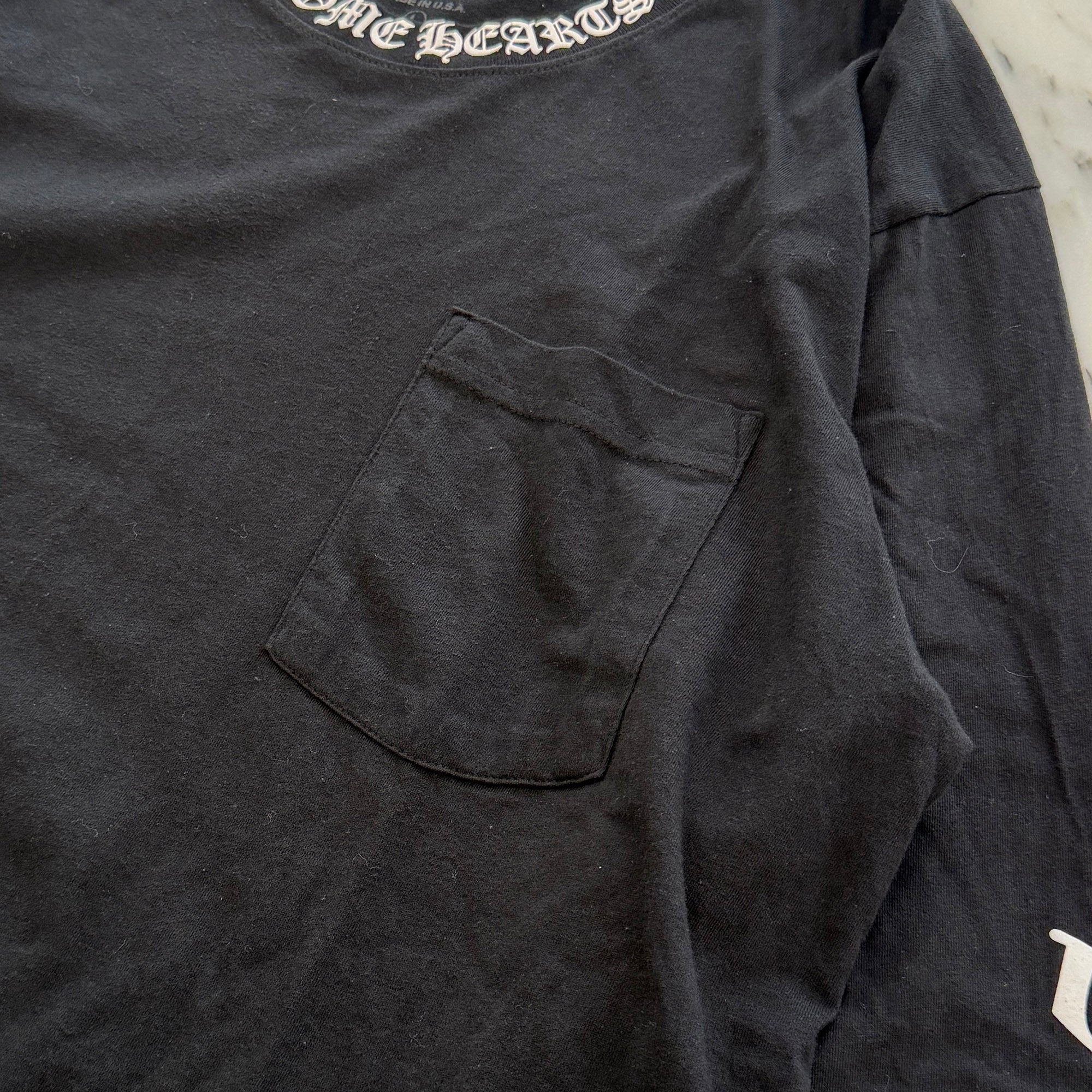 CHROME HEARTS Neck Logo Long Sleeve Tee Size L クロムハーツ ネックロゴ ロングスリーブ Tシャツ サイズL