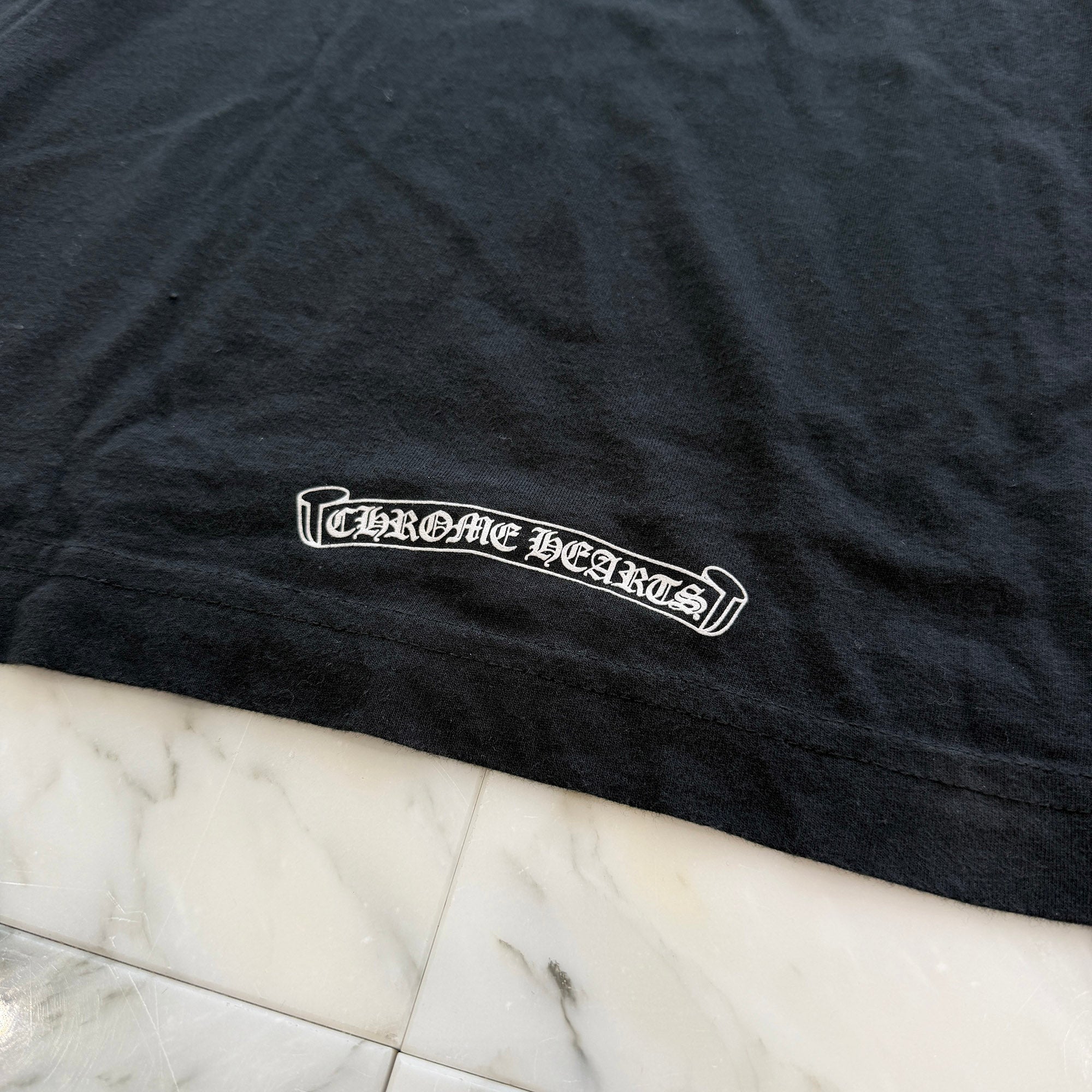 CHROME HEARTS Neck Logo Long Sleeve Tee Size L クロムハーツ ネックロゴ ロングスリーブ Tシャツ サイズL