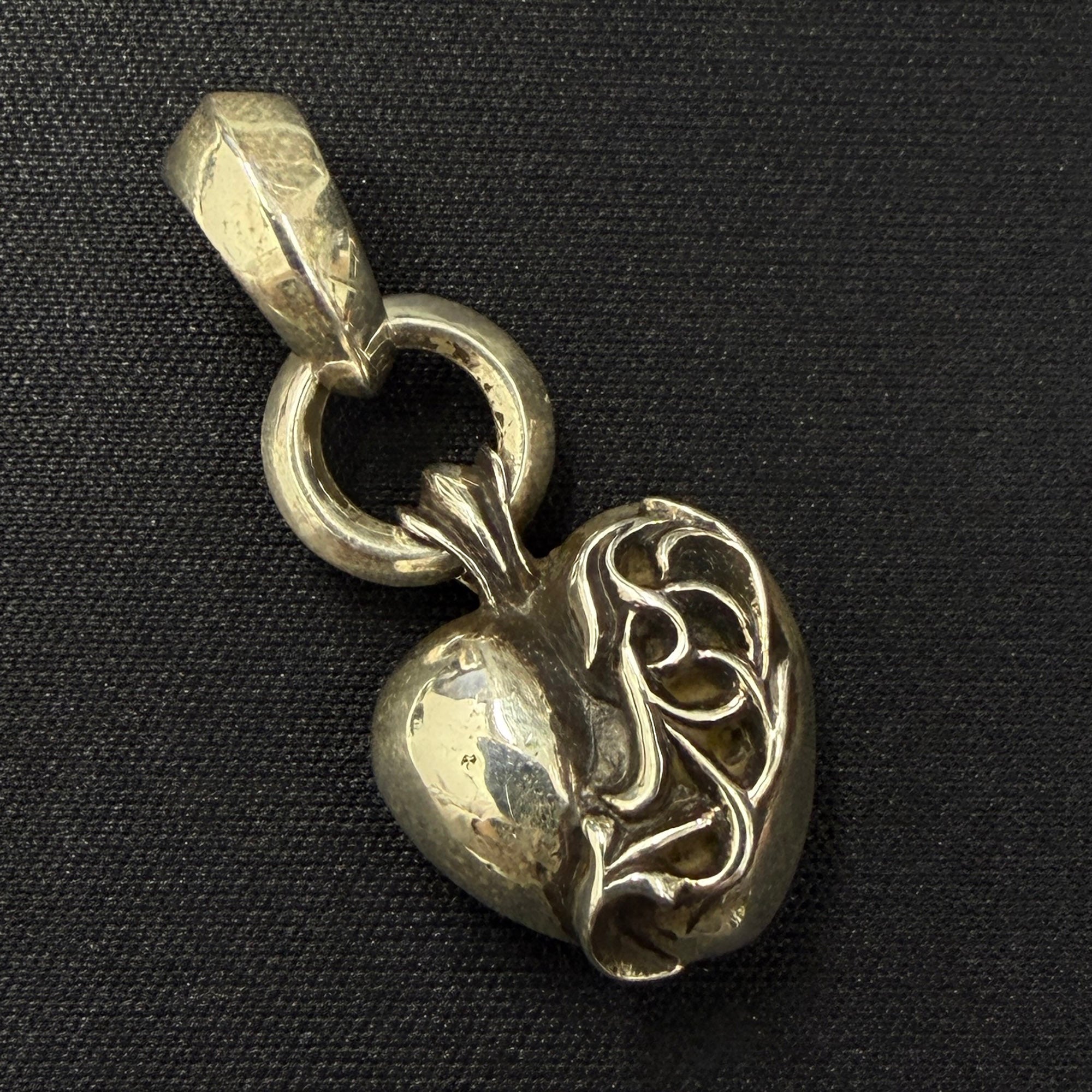ス*︎様 Chrome Hearts ハートチャーム ペンダントトップ CHROME HEARTS Viny Heart Charm With Bail Pendent Top クロムハーツ