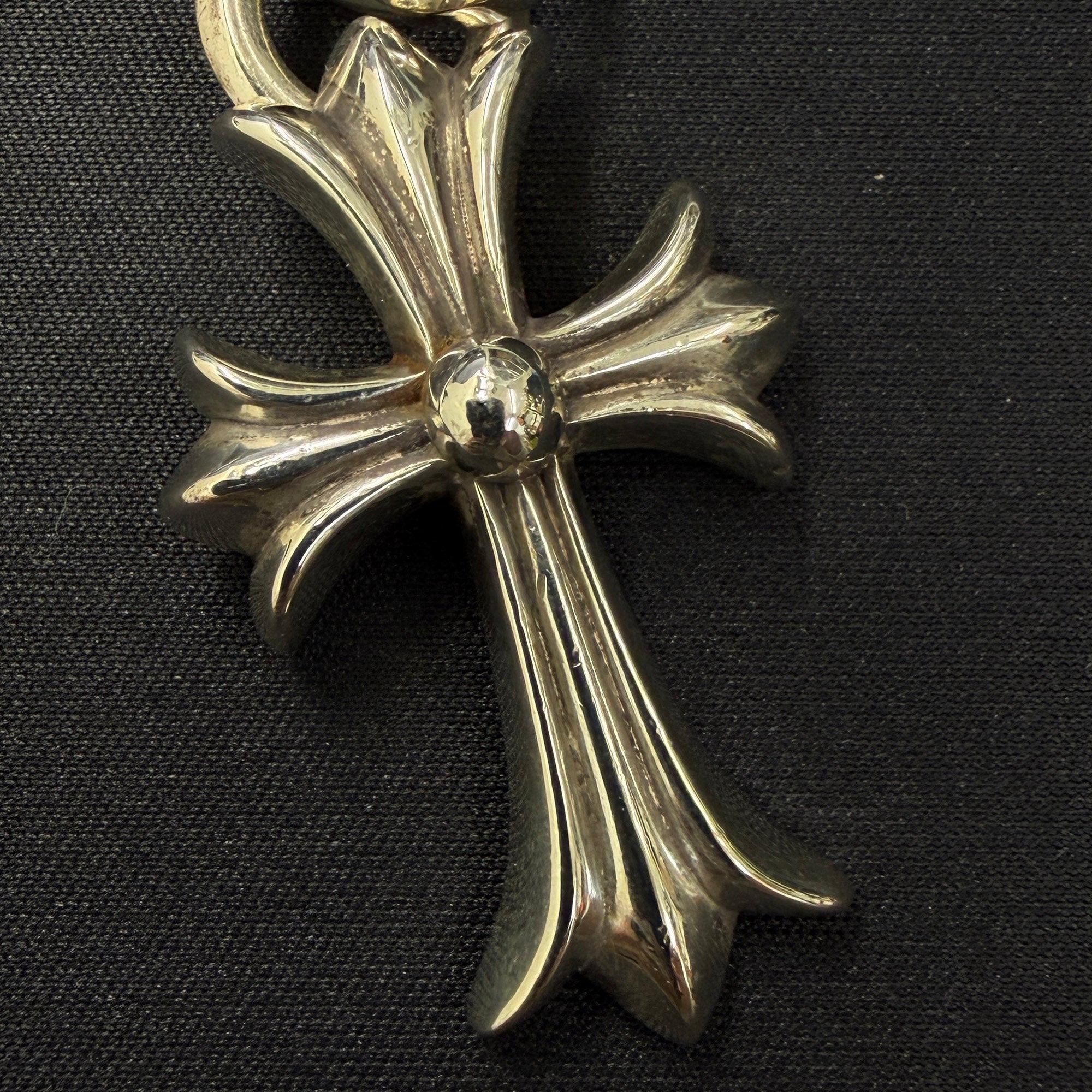 CHROME HEARTS Small CH Cross Pendant With Bail クロムハーツ スモール CHクロス ペンダント ウィズ ベイル シルバー925