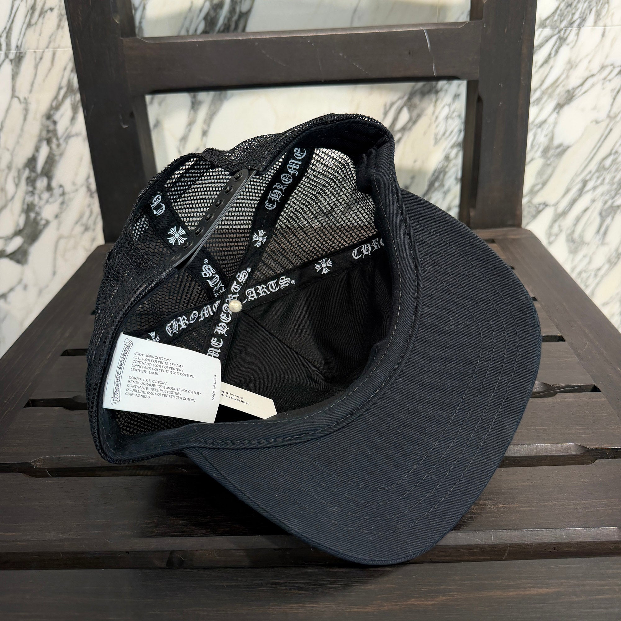 CHROME HEARTS Triple Cross Patch Trucker Cap ONE SIZE (51-61) クロムハーツ トリプルクロスパッチ トラッカーキャップ ONE SIZE (51-61)