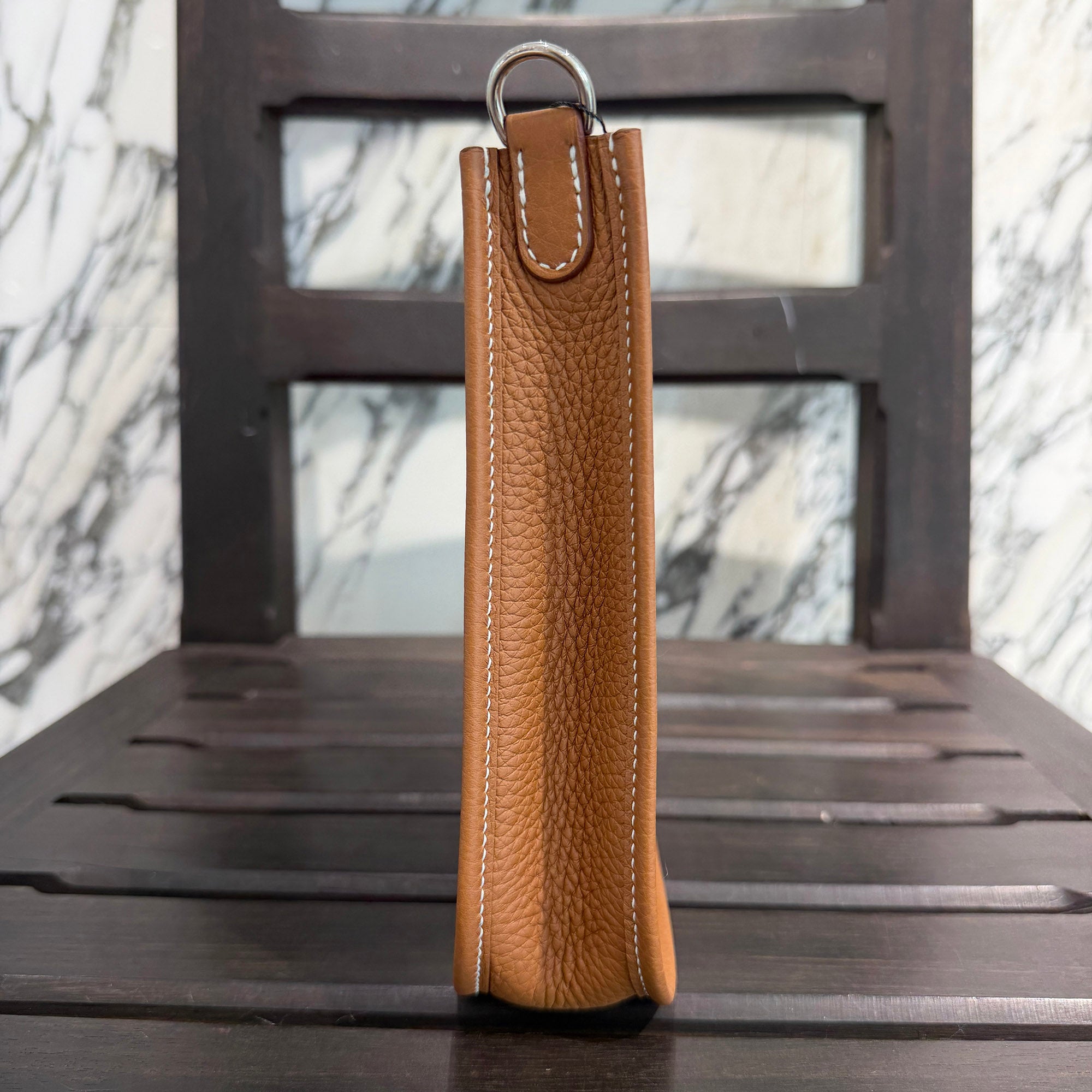 HERMES Evelyn Amazon TPM "Gold" G刻印 エルメス エブリン アマゾン TPM "ゴールド" レザーショルダーバッグ G刻印