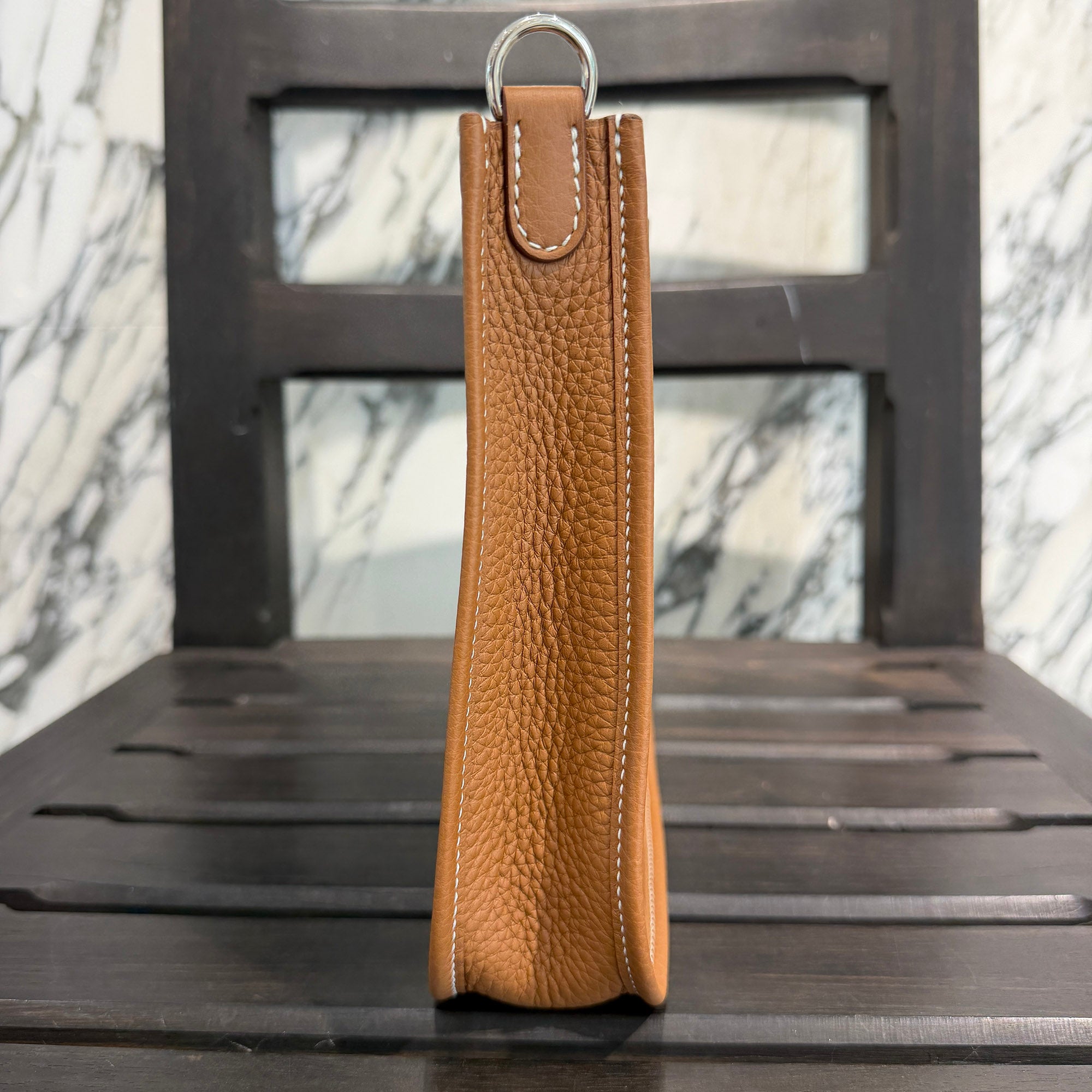 HERMES Evelyn Amazon TPM "Gold" G刻印 エルメス エブリン アマゾン TPM "ゴールド" レザーショルダーバッグ G刻印