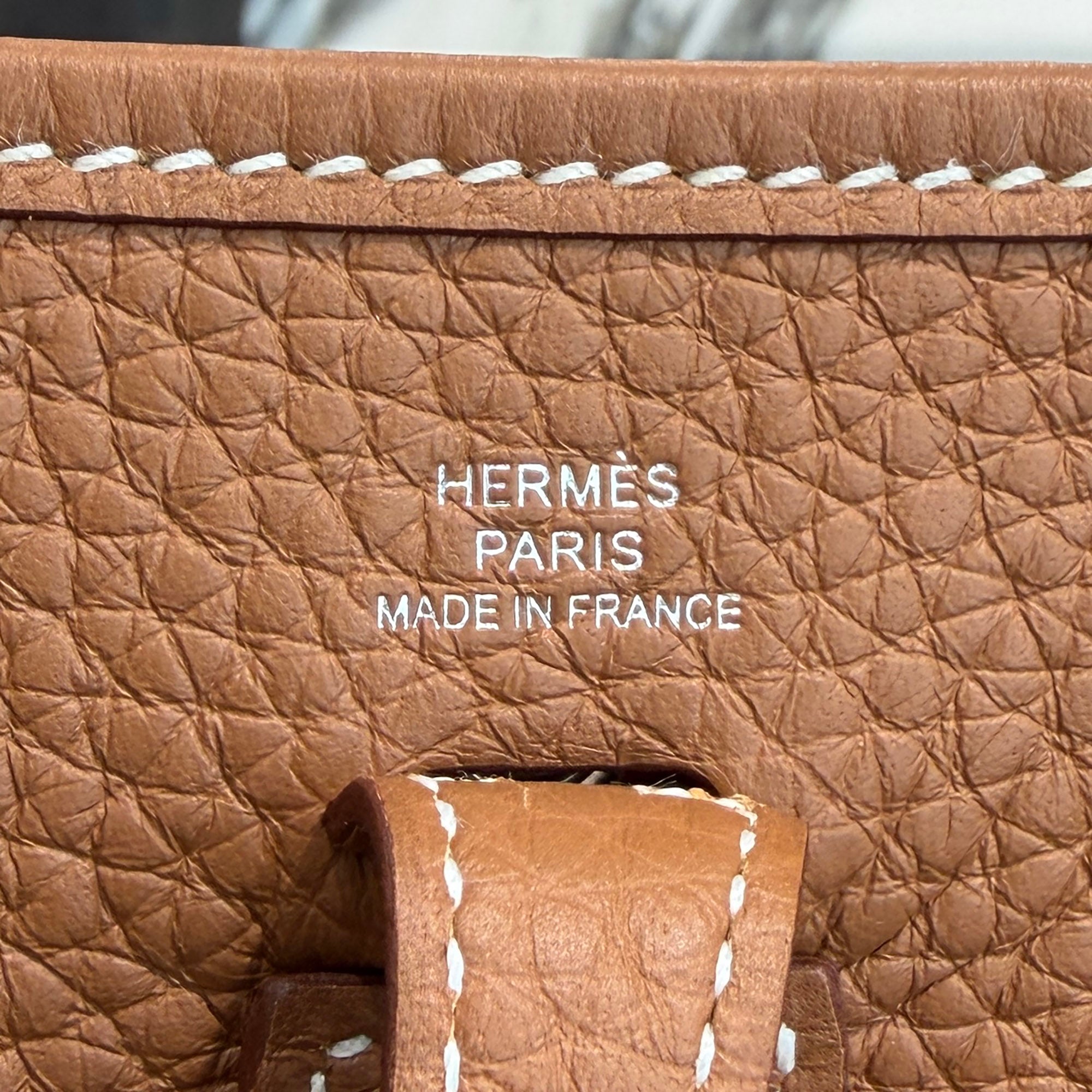 HERMES Evelyn Amazon TPM "Gold" G刻印 エルメス エブリン アマゾン TPM "ゴールド" レザーショルダーバッグ G刻印