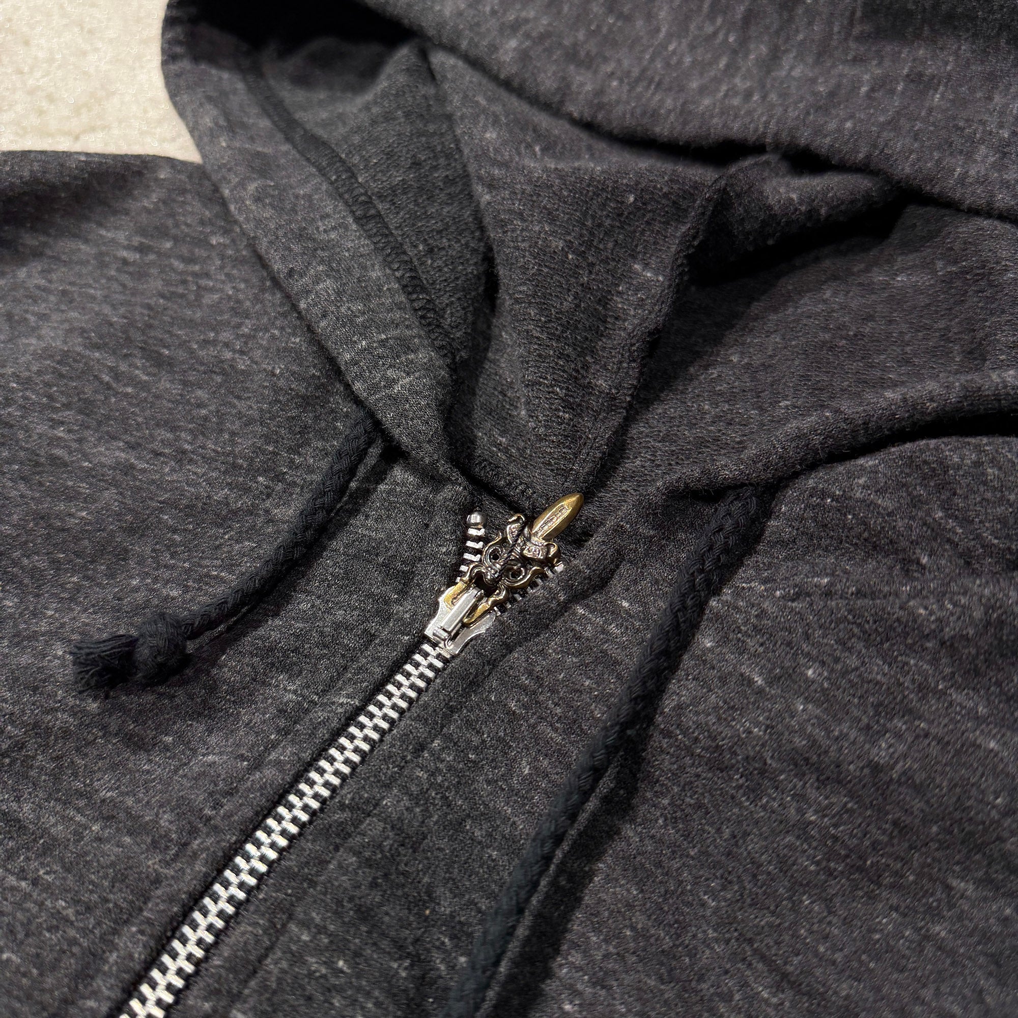 CHROME HEARTS  Side T BAR Logo BS Fleur Print Zip Up Hoodie Size S クロムハーツ サイド Tバー ロゴ BSフレア プリント ジップアップフーディ サイズS