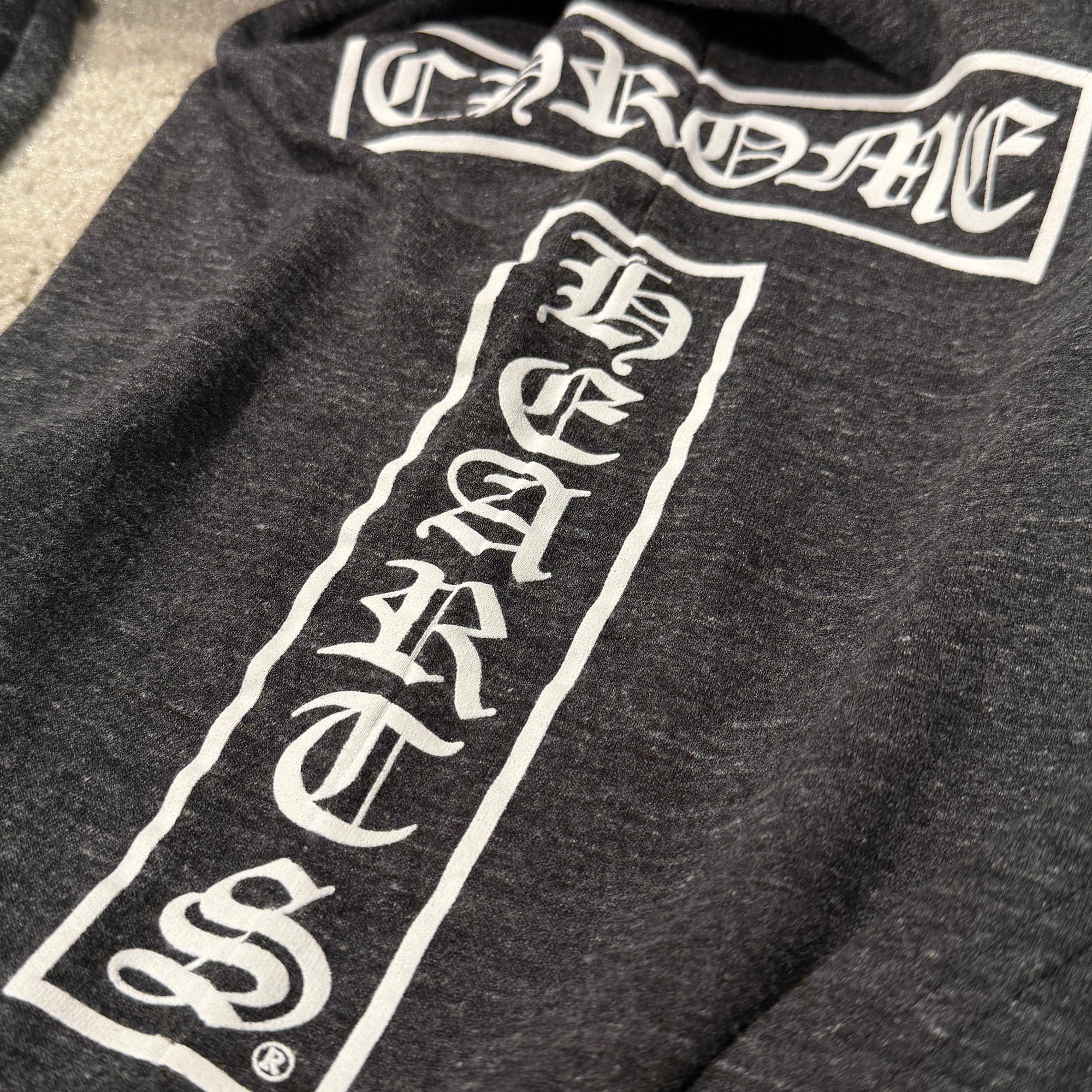 CHROME HEARTS  Side T BAR Logo BS Fleur Print Zip Up Hoodie Size S クロムハーツ サイド Tバー ロゴ BSフレア プリント ジップアップフーディ サイズS
