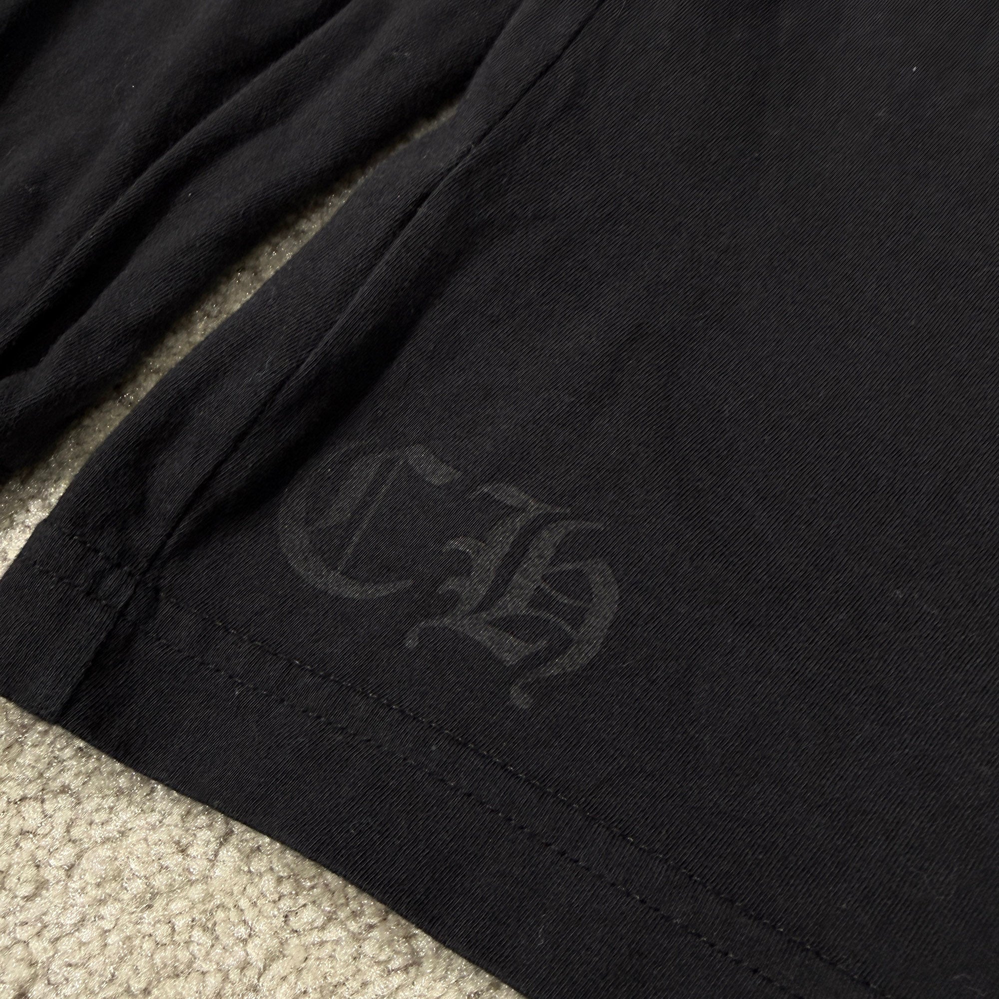 CHROME HEARTS Old English Neck Logo Neon Blue Long Sleeve Tee Size L クロムハーツ オールドイングリッシュネックロゴネオンブルーロングスリーブTシャツ サイズL